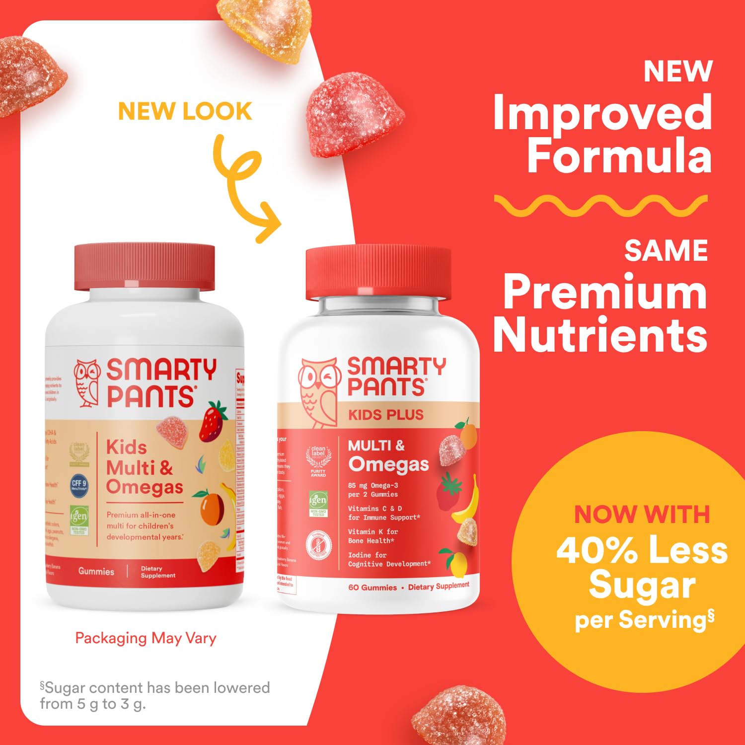 SmartyPants Kids Multivitamin Gummies - Improved Formula: Omega 3 (DHA/EPA), Vitamins D3, C, B12, B6, Vitamin A, K & Zinc SmartyPants uk supplements
