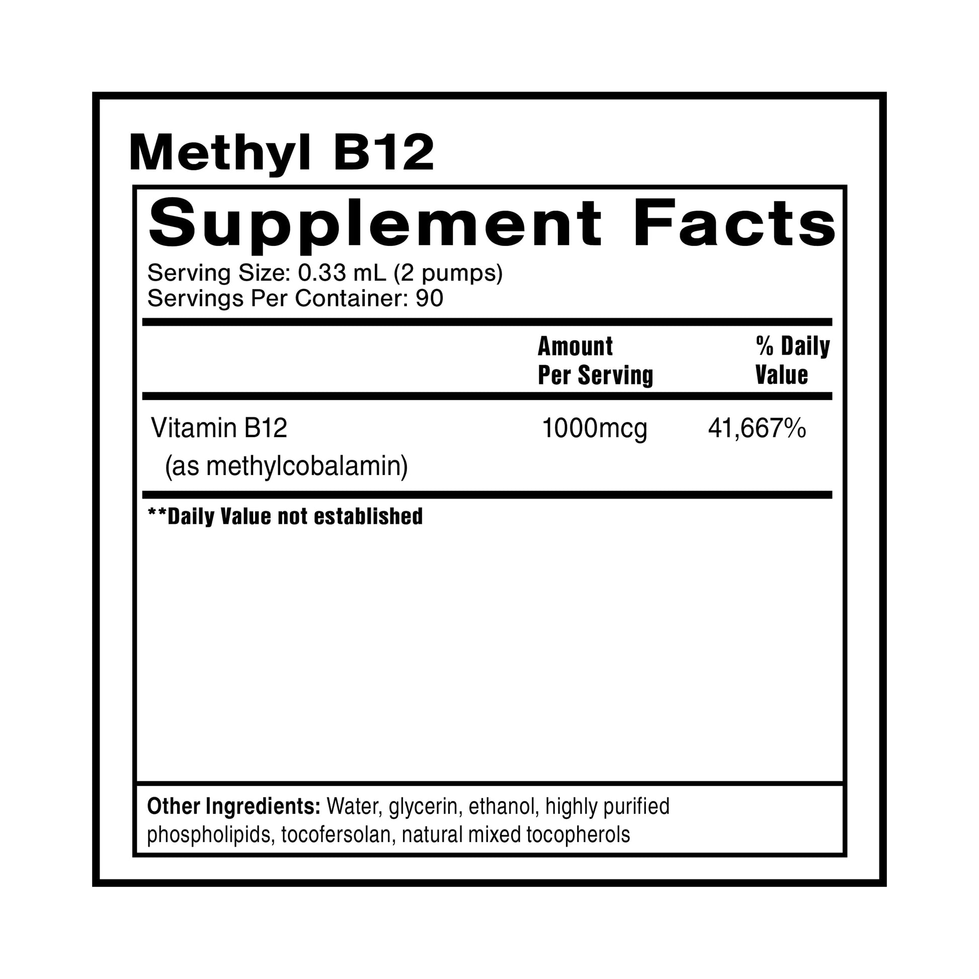Quicksilver Scientific Methyl B12-1000mcg Vitamin B12 as Methylcobalamin - with Nano Technology for Superior Absorption - Supportive Energy Supplement (30ml / 90 Servings) Quicksilver Scientific uk supplements