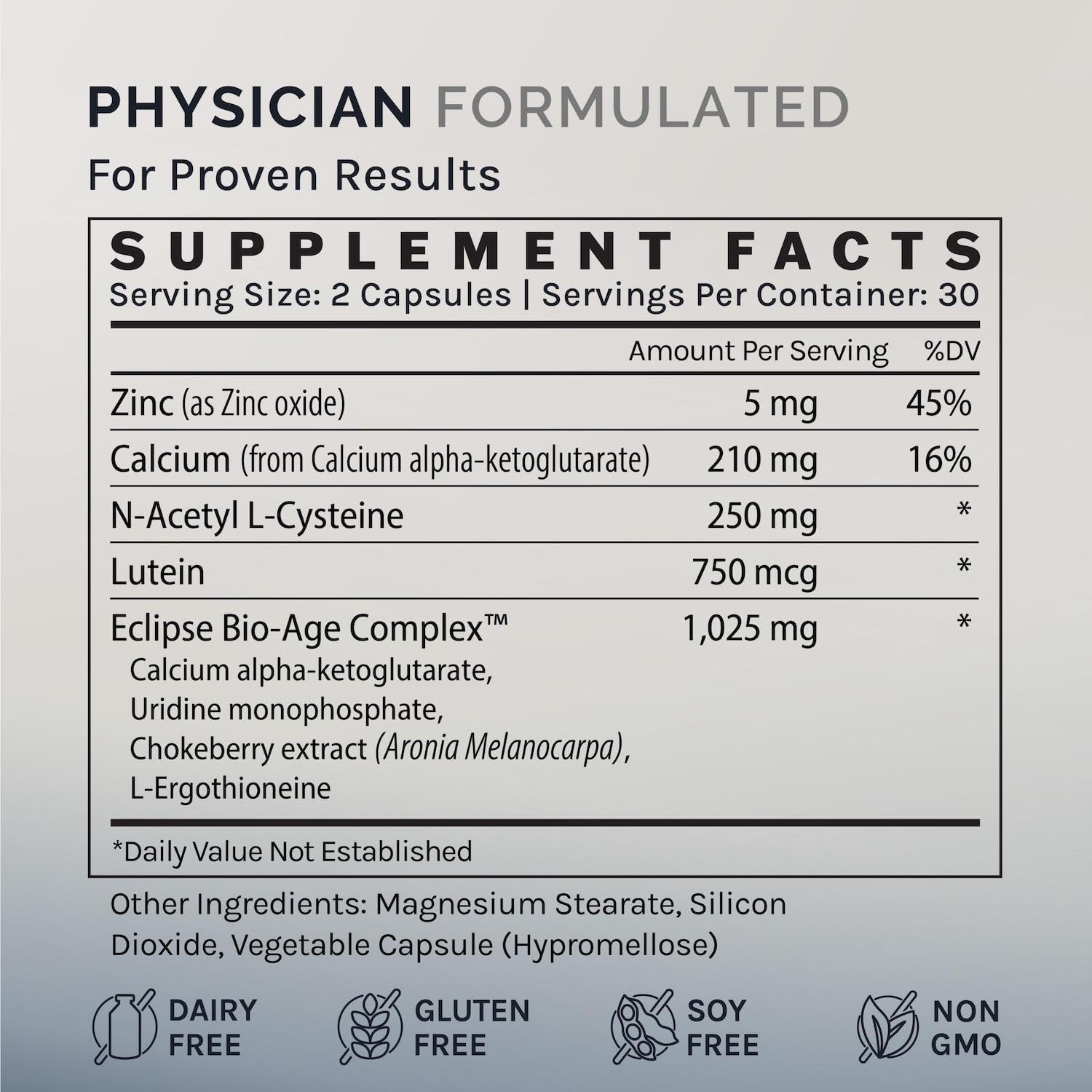 InfiniWell InfiniAge Longevity Supplements - Advanced Cellular Health Supplements with Lutein, N-Acetyl Cysteine (NAC) & Low Dose Zinc - Support Nutrient Sensing & Mitochondrial Health (30 Capsules) InfiniWell uk supplements
