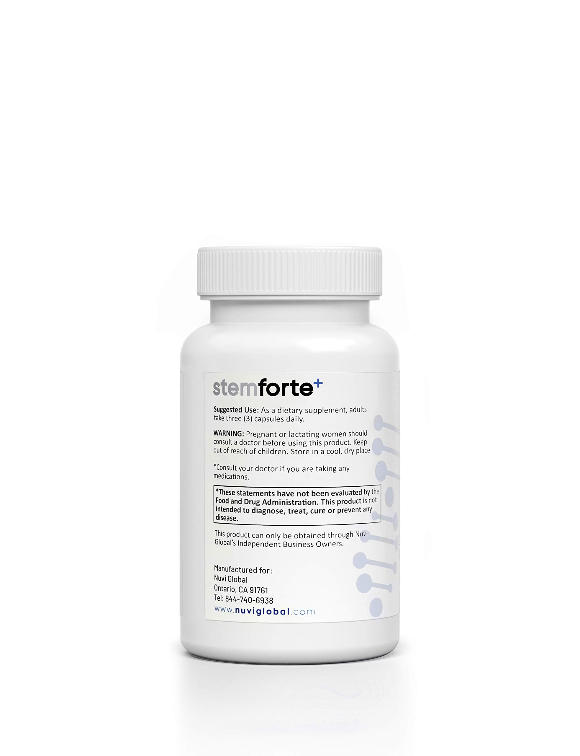 NuVi Global Stemforte Plus Stem Cell and Telomere Supplements – Cell Regeneration, Cell Growth & Telomere Support for Healthy Aging & Cellular Health – 90 Capsules for Men & Women NuVi Global uk supplements