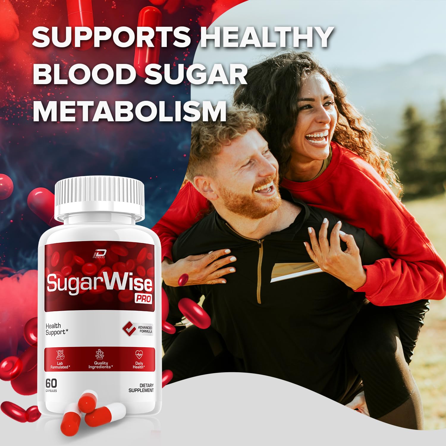 SugarWise Capsules – SugarWise Pro Natural Blend Daily Health Vitamins Supplement (5 Pack - 300 Capsules) Indelo uk supplements