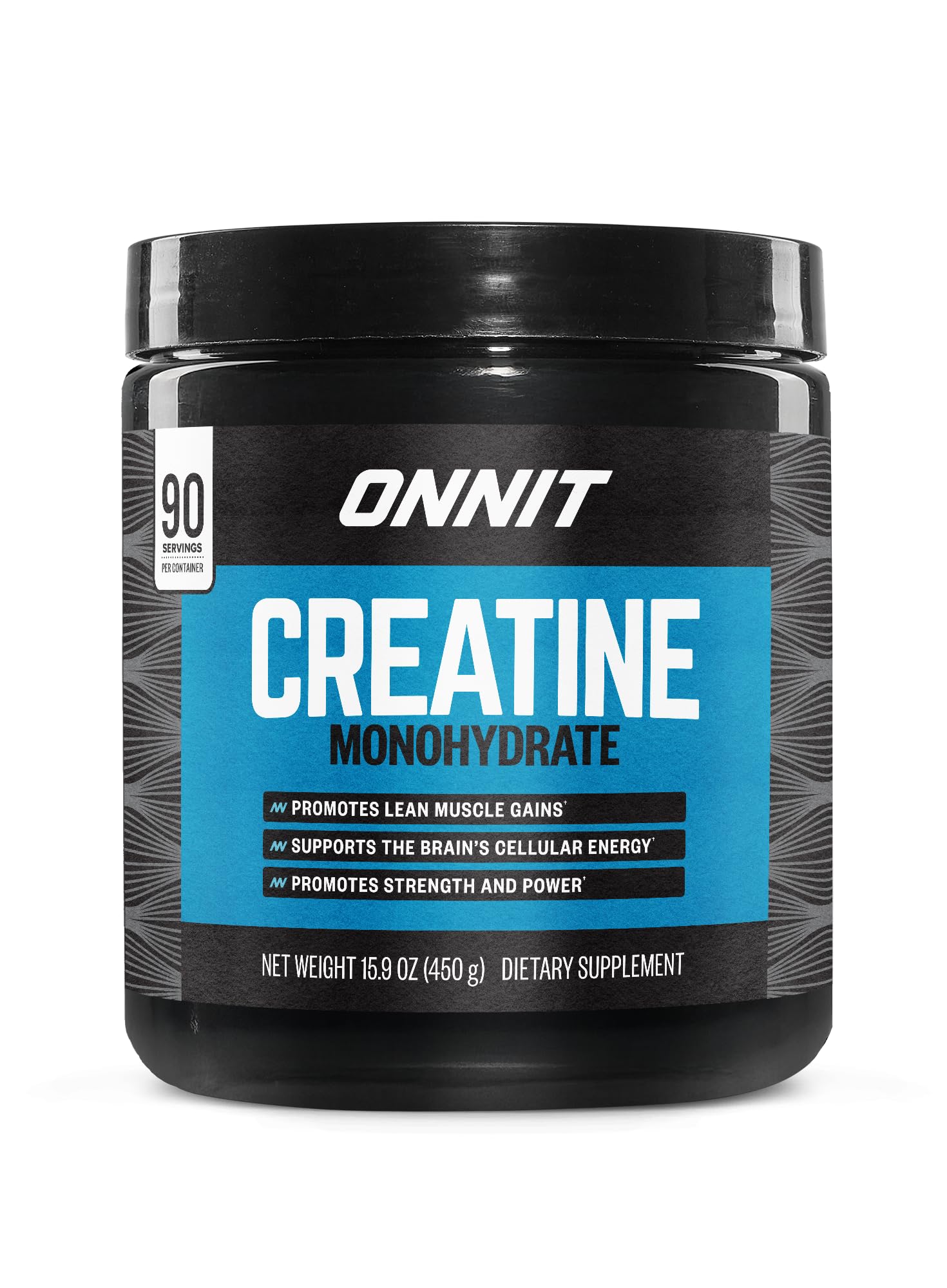 ONNIT Creatine Monohydrate Powder – Unflavored, 90-Serving Value Size – Supports Strength, Lean Muscle, and Brain Energy† – Keto Friendly, No Fillers, 90 Servings, 15.29 oz ONNIT uk supplements