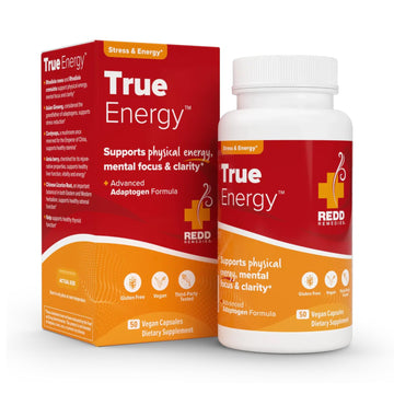Redd Remedies, True Energy, Supports Energy Production and Stamina, 50 Vegan Capsules Redd Remedies uk supplements