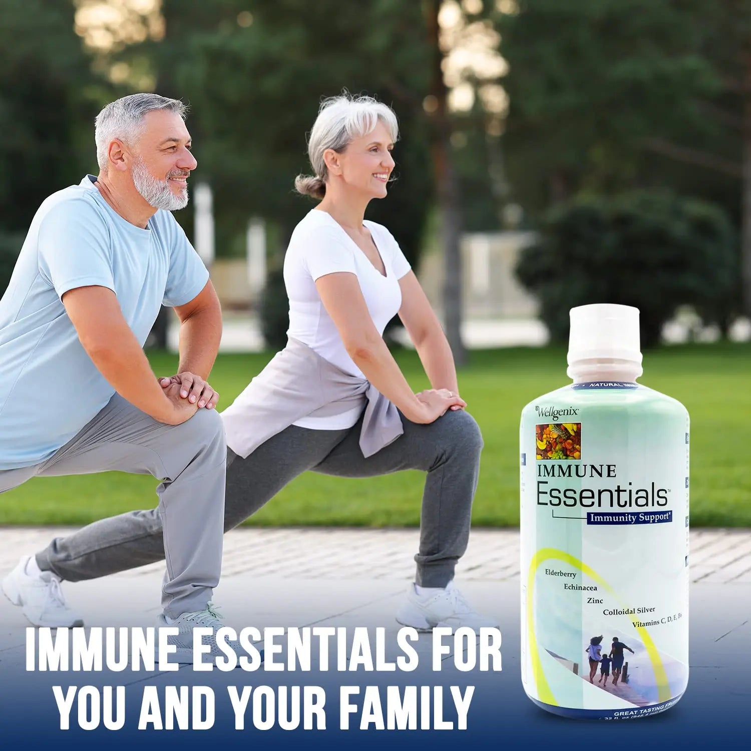 Wellgenix Immune Essentials - Multivitamin Liquid for Men, Women & Kids - Vegan Supplement with Vitamins C, D Elderberry Zinc Wellgenix uk supplements