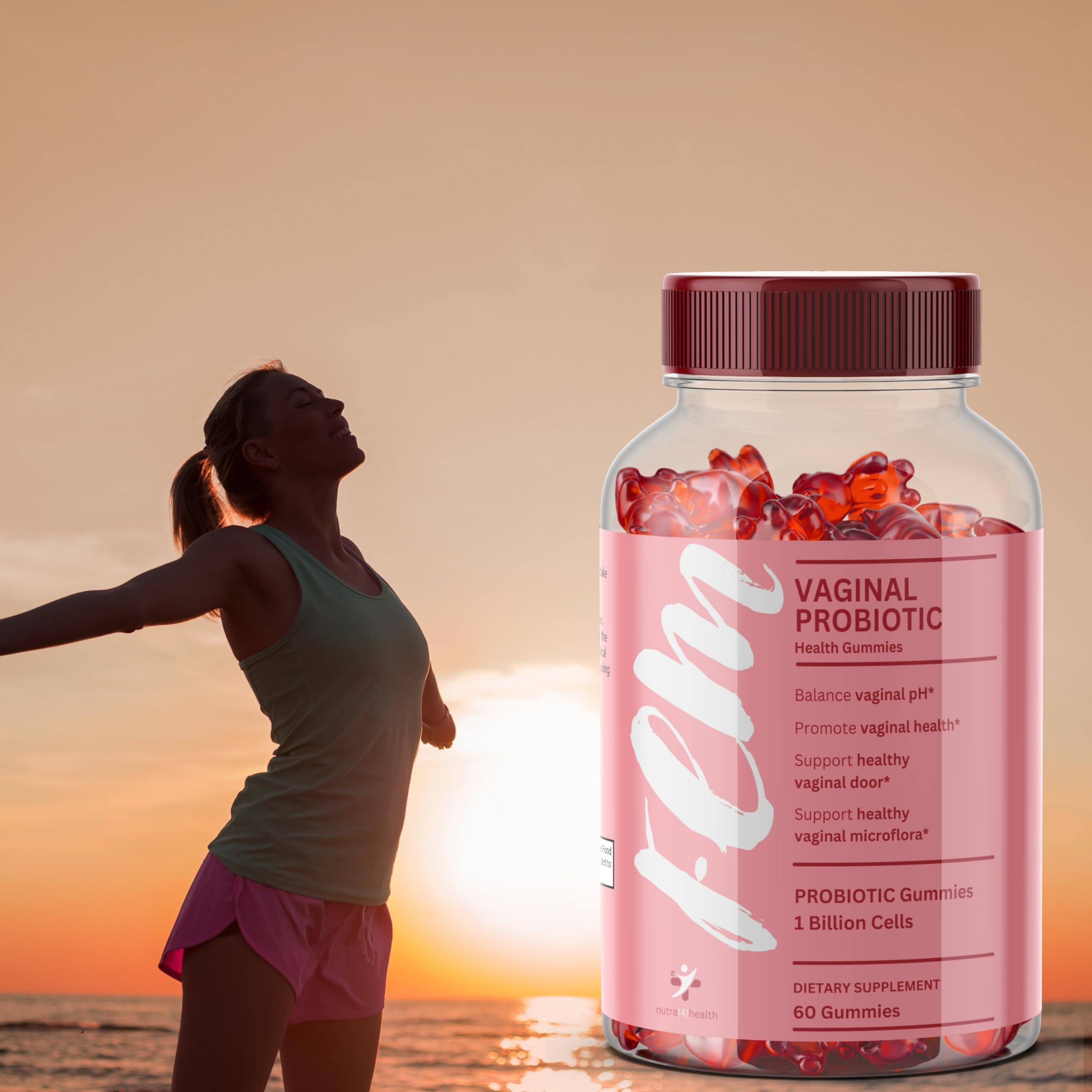FEM Vaginal Probiotic Gummies for Women - Promotes pH Balance, Healthy Vaginal Odor & Urinary nutra4health uk supplements