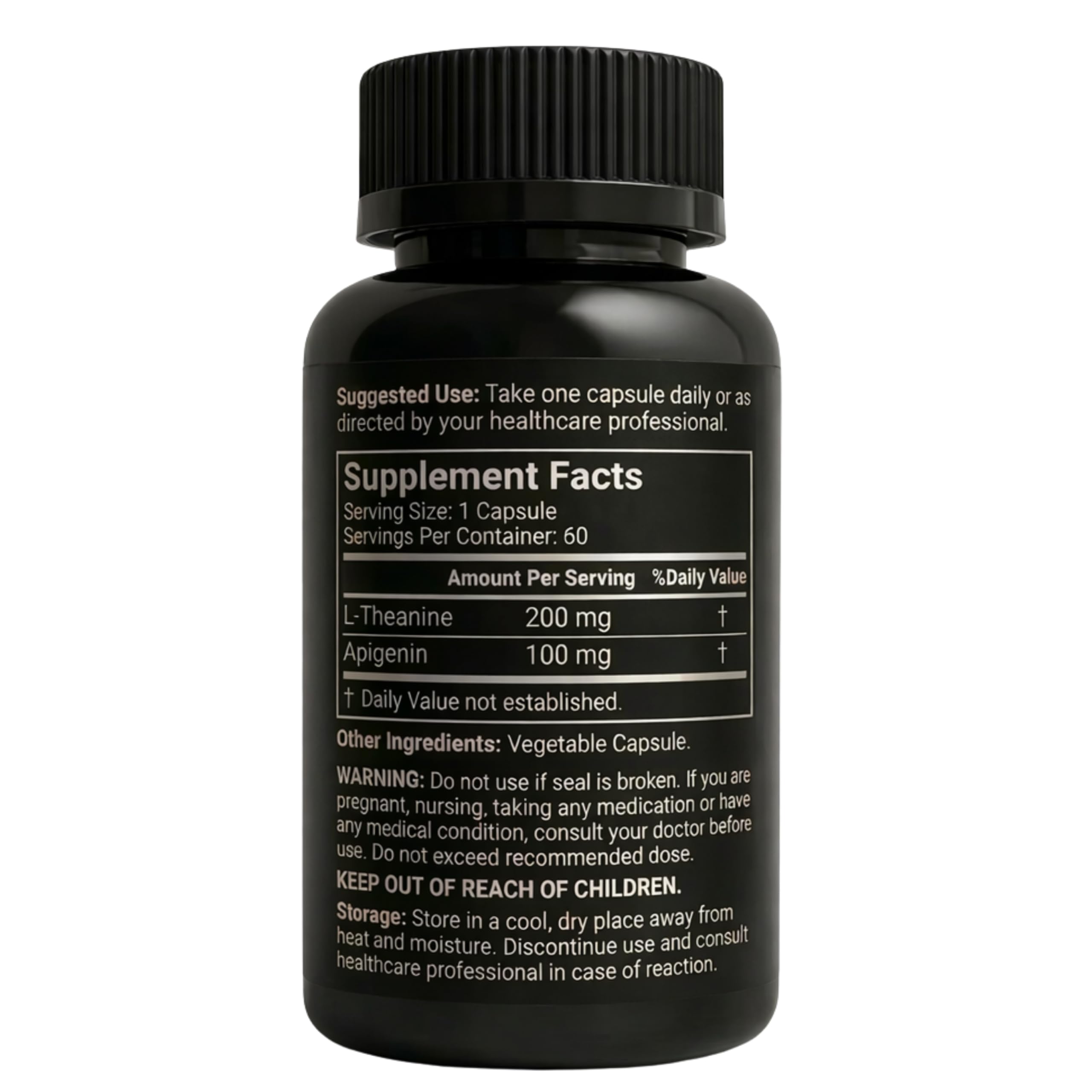 Mindvance Apigenin 100mg with L-Theanine 200mg Supplement Capsules for Sleep Support, Relaxation, Clarity & Calm | Melatonin Free | 60 Vegan Capsules Mindvance uk supplements