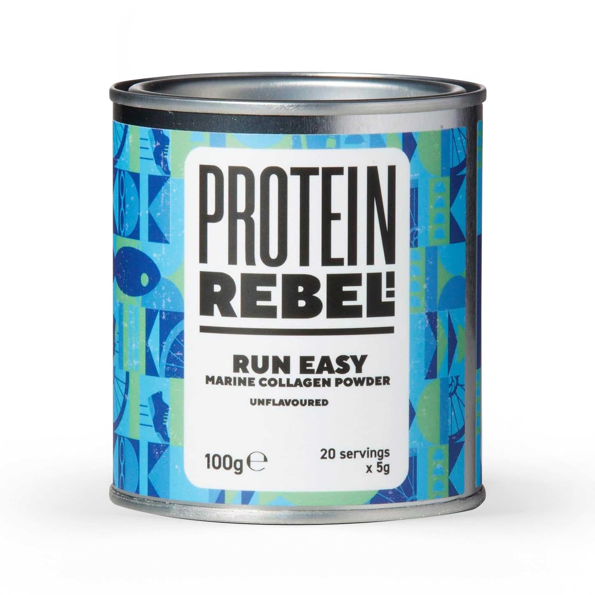 Protein Rebel - Run Easy Marine Collagen Powder for Running, Joint Support - Unflavoured Powder Collagen Protein Rebel uk supplements