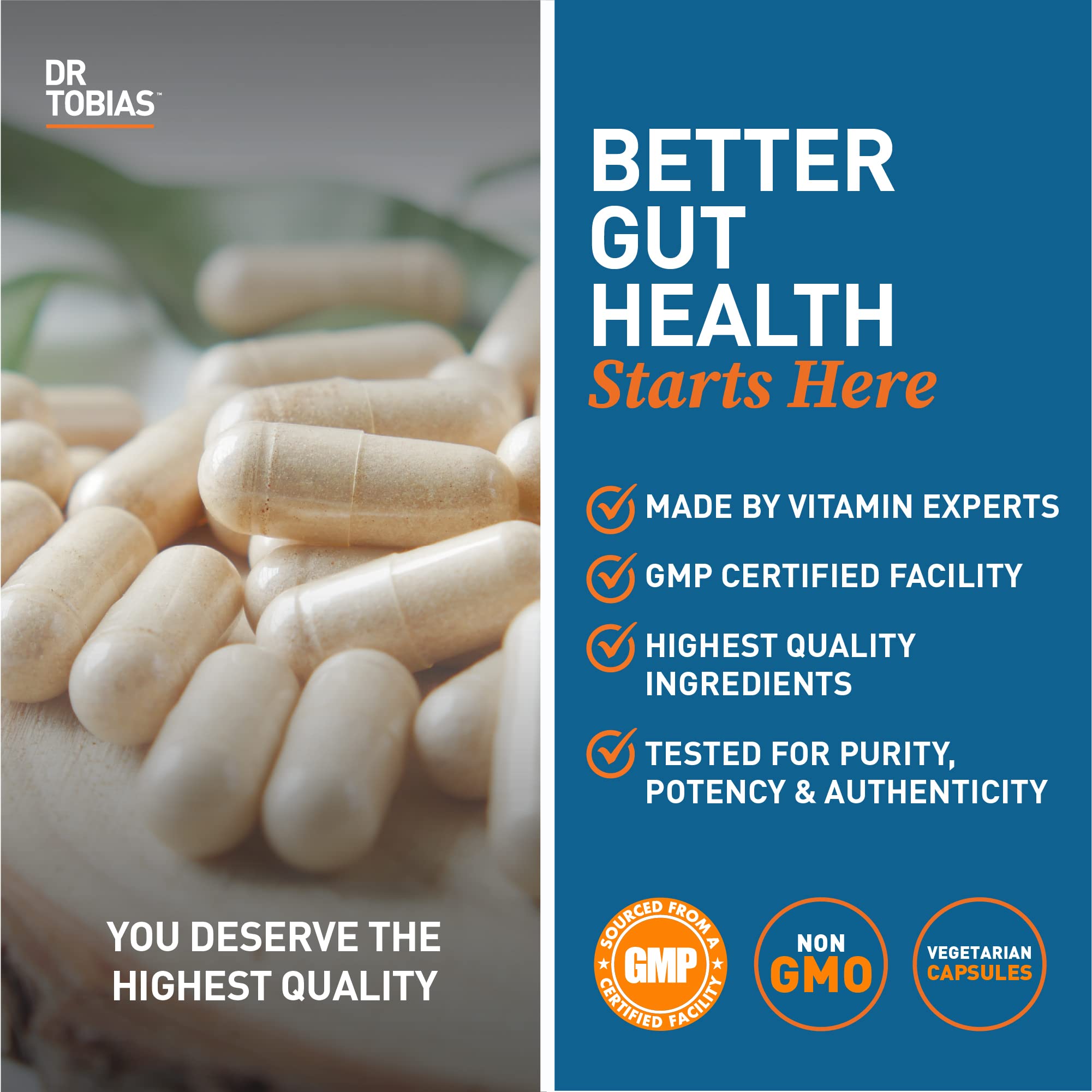 Dr. Tobias Deep Immune Probiotics & Prebiotics, 4.4 Billion CFU Probiotics for Women Dr. Tobias uk supplements