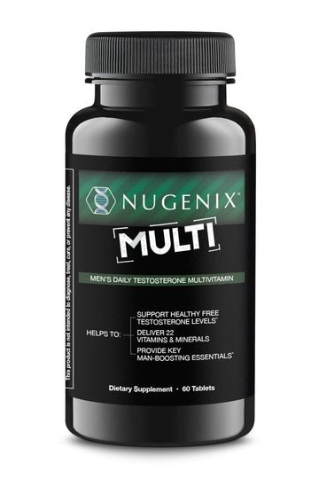 Nugenix Multivitamin for Men, Multivitamin and Support - 19 Vitamins and Minerals, Supports Free , Balance Cortisol, Promotes Nitric Oxide Production Nugenix uk supplements