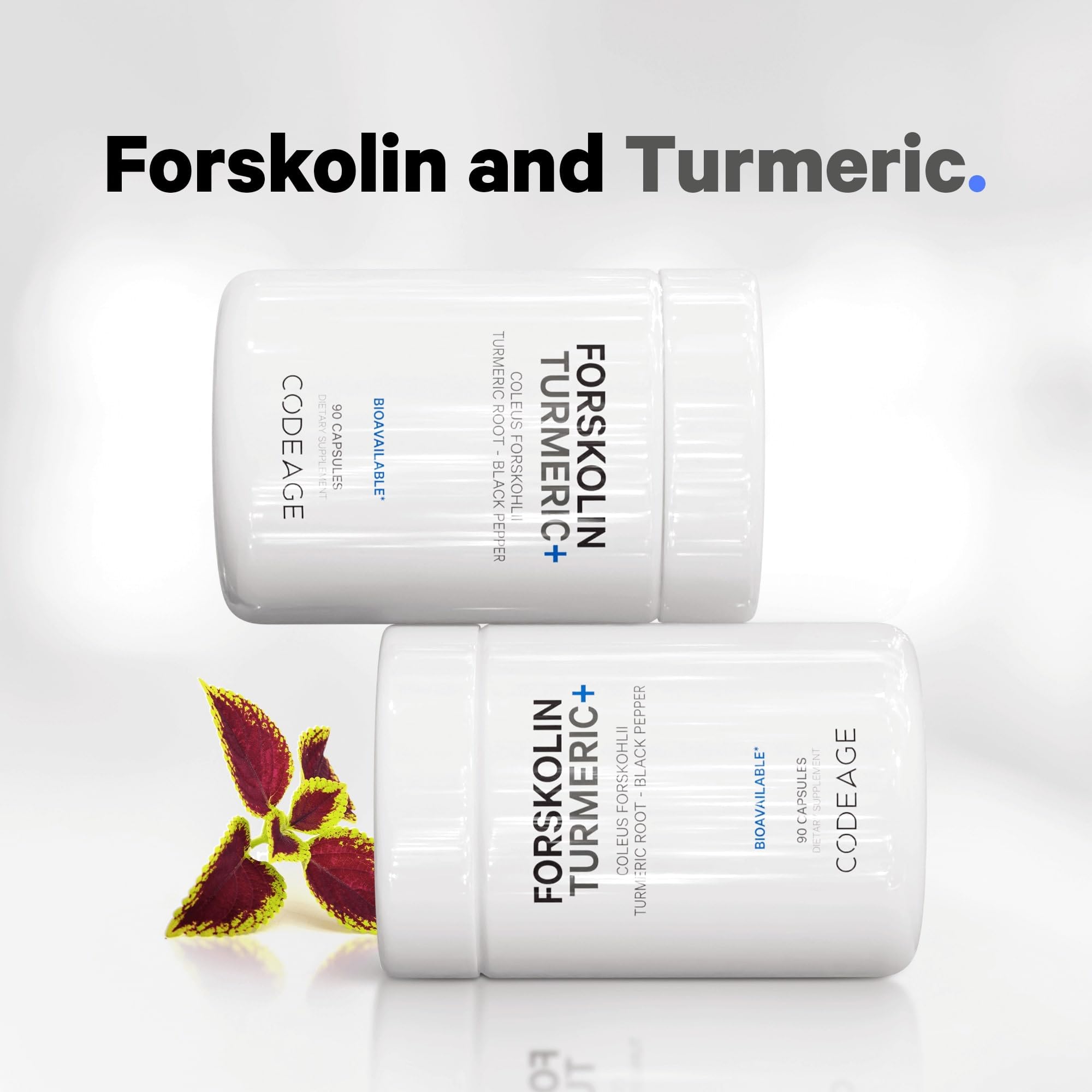 Codeage Forskolin, Pure Forskolin Coleus + Organic Turmeric Root Powder, 95% Curcumins Codeage uk supplements