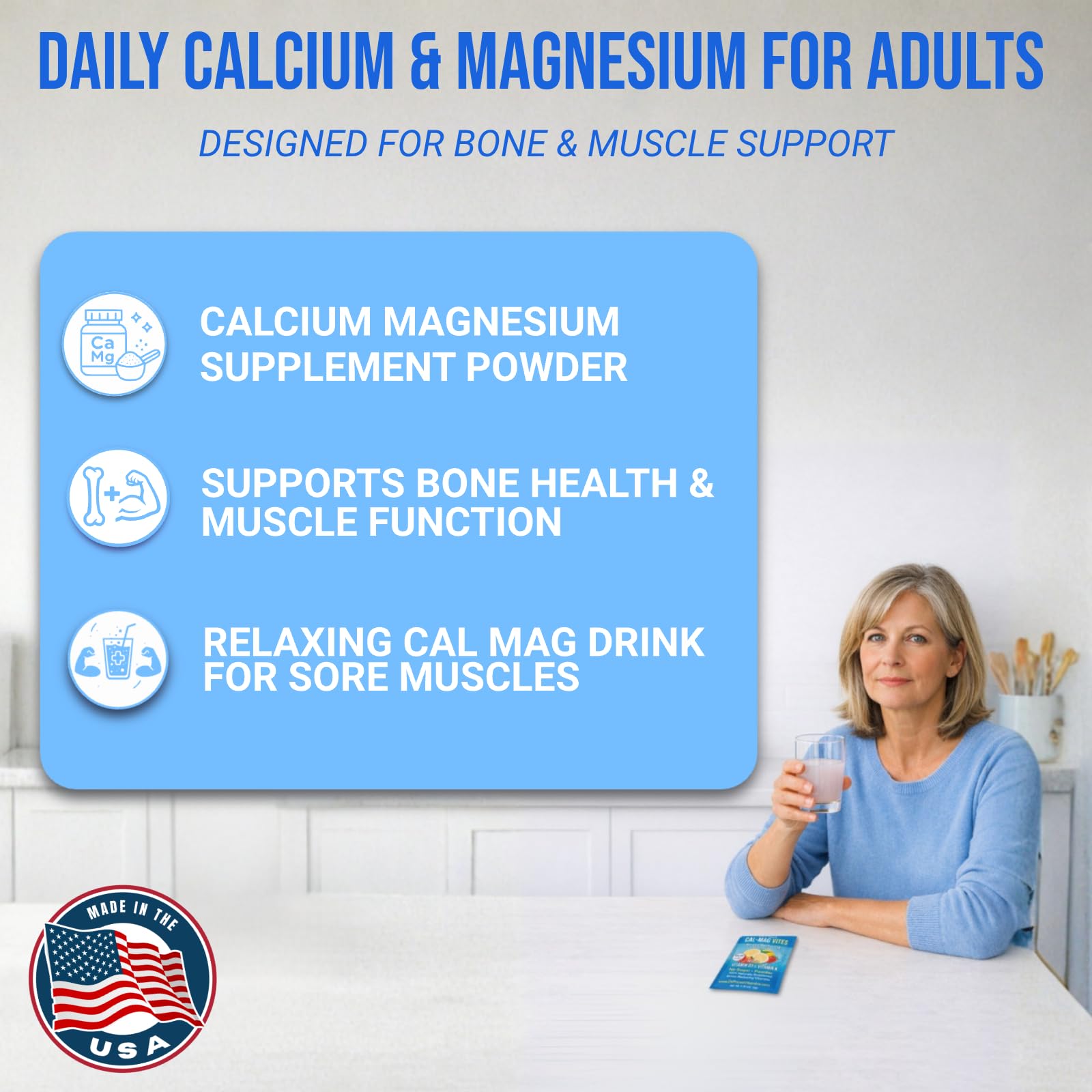Dr. Price’s Cal-Mag Vites – Strawberry Lemon, 30 Packs | Calcium Magnesium Powder Packets + Vitamin D3, K & Boron | Calming Bone & Muscle Support for Kids & Adults | Doctor-Formulated, Made in USA Dr. Price's Vitamins uk supplements