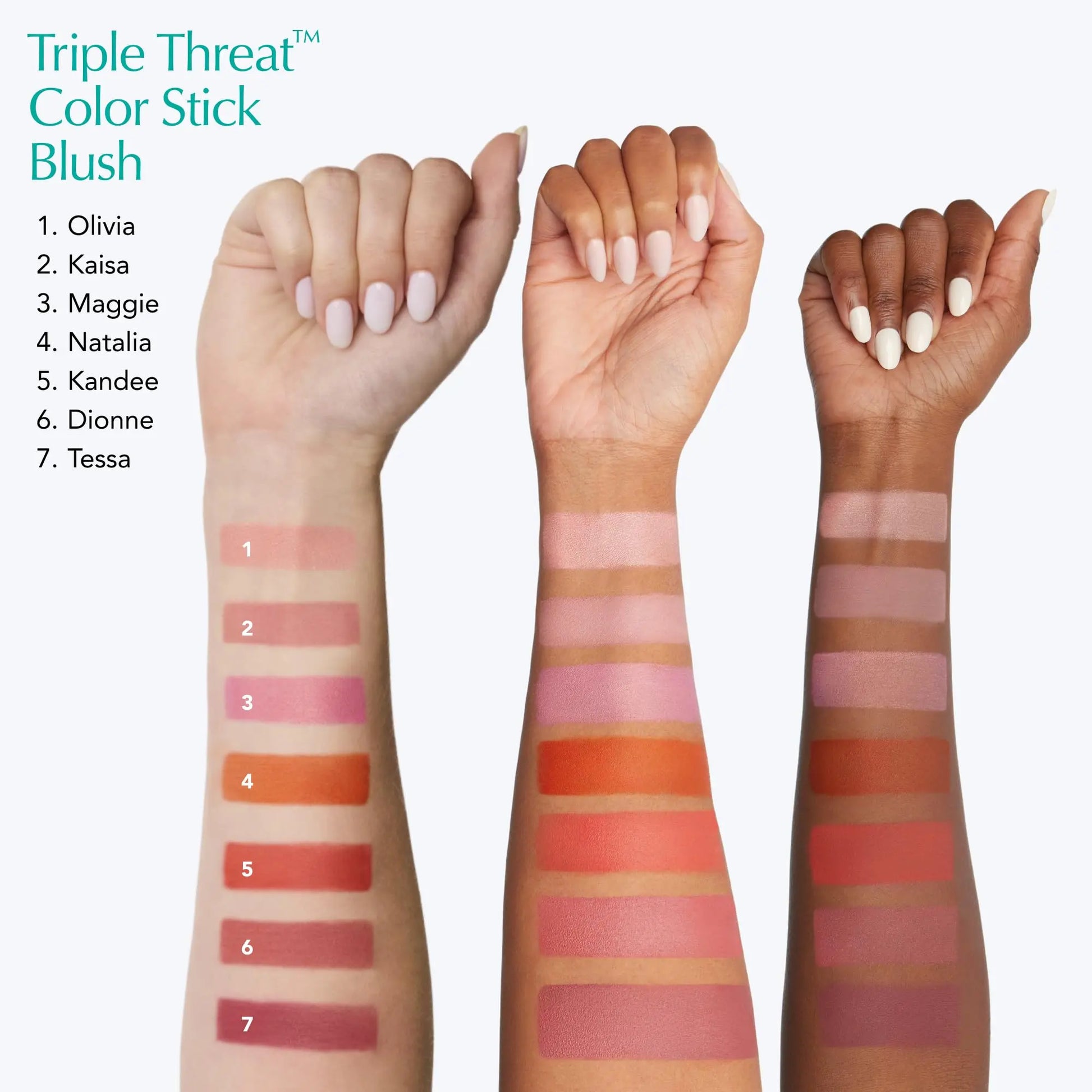 Thrive Causemetics Triple Threat Color Stick: Cream Blush Stick with Vitamin E, Evening Primrose Oil, Waterproof Smudge Proof Face Makeup Formula, Kaisa (Dusty Rose Matte) Thrive Causemetics uk supplements