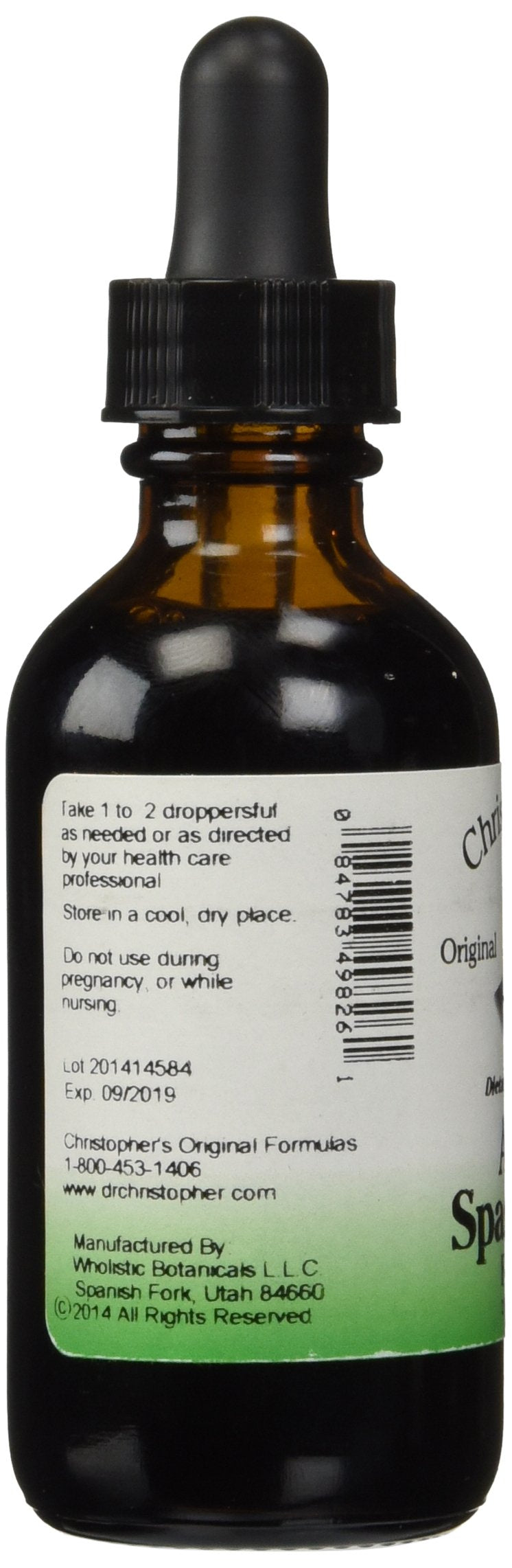 Christopher’s Original Formulas Anti-Spasmodic Formula | 2 oz Liquid Herbal Supplement | Synergistic Blend for Nervous System Support | Skullcap, Valerian & Cayenne Christopher's Original Formulas uk supplements