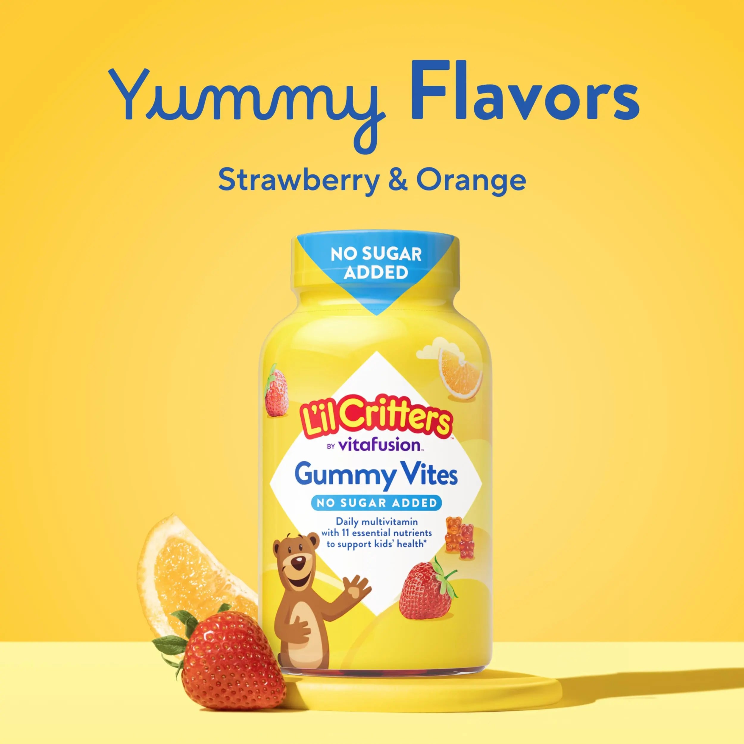 L’il Critters Gummy Vites No Sugar Added Daily Gummy Multivitamin for Ages 2+ Toddlers & Kids, Vitamin C, D3 for Immune Lil Critters uk supplements