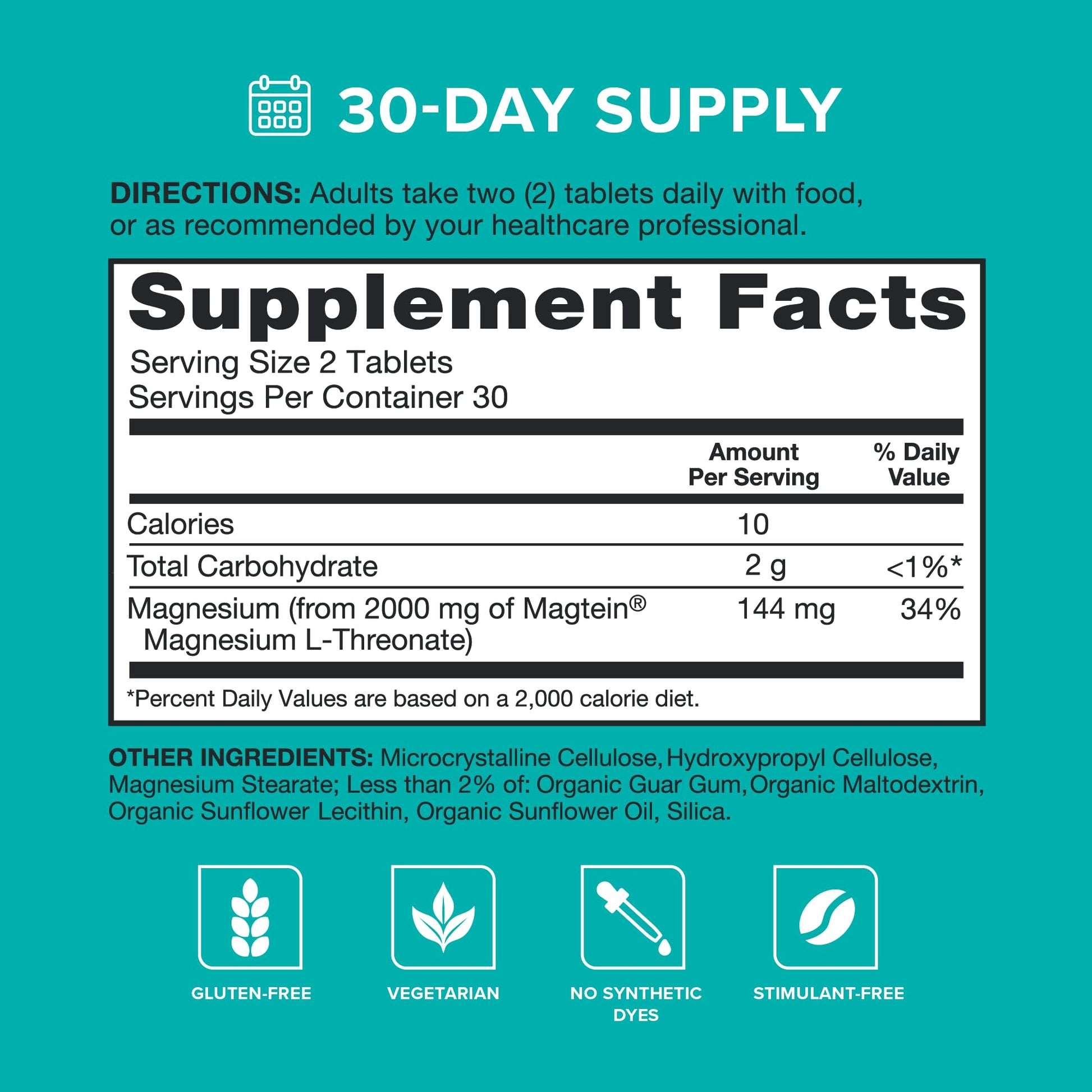 Qunol Q-Mag Magnesium L-Threonate Tablets, 2000mg of Magtein to Help Support Cognitive Performance, Improve Mental Alertness & Productivity, Supports Restful Sleep, High Absorption, 60 Count Qunol uk supplements