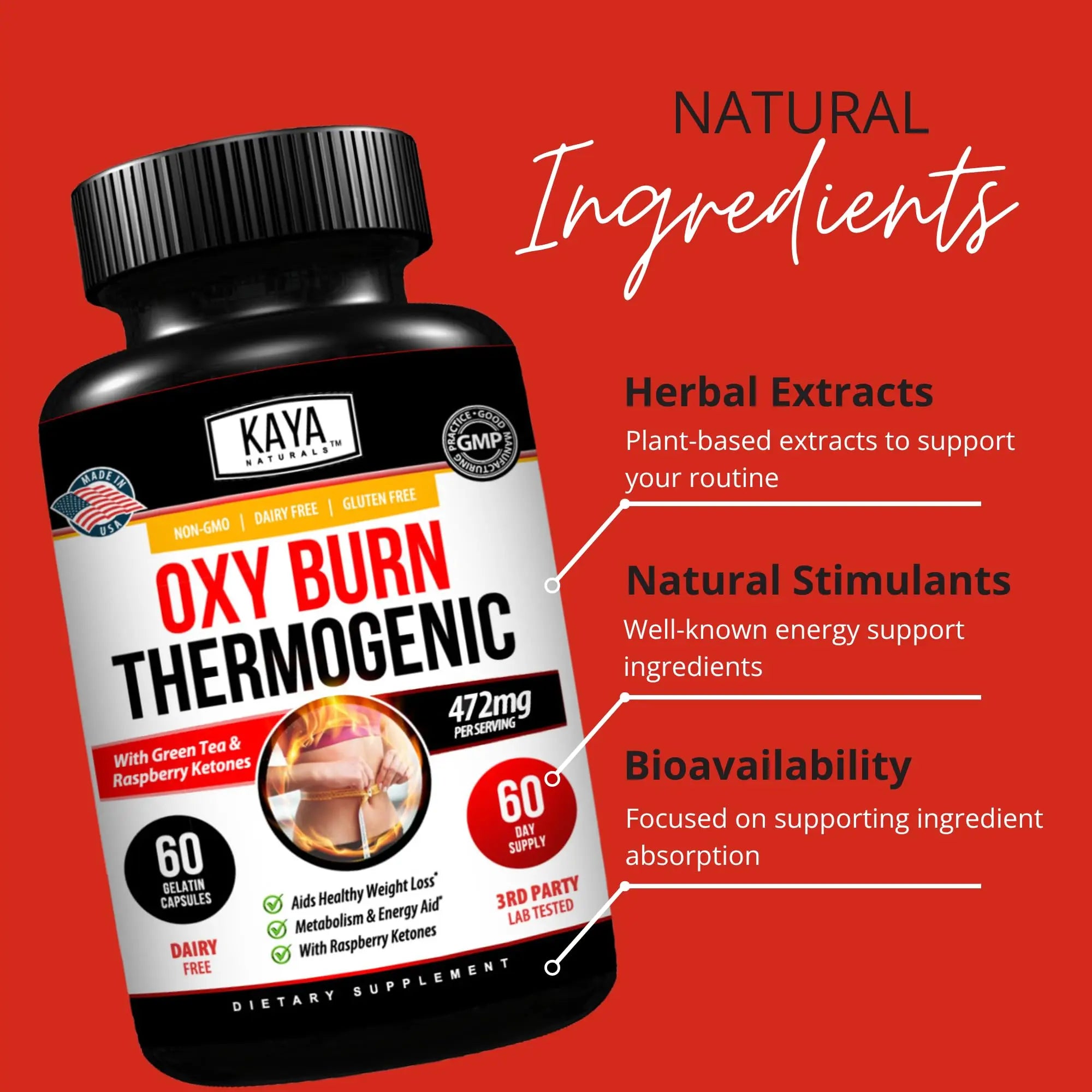 Kaya Naturals Supreme Fat Burner - Weight Loss Pills Women & Men - Appetite Suppressant Supplement - Powerful Thermogenic Diet Pills Kaya Naturals uk supplements