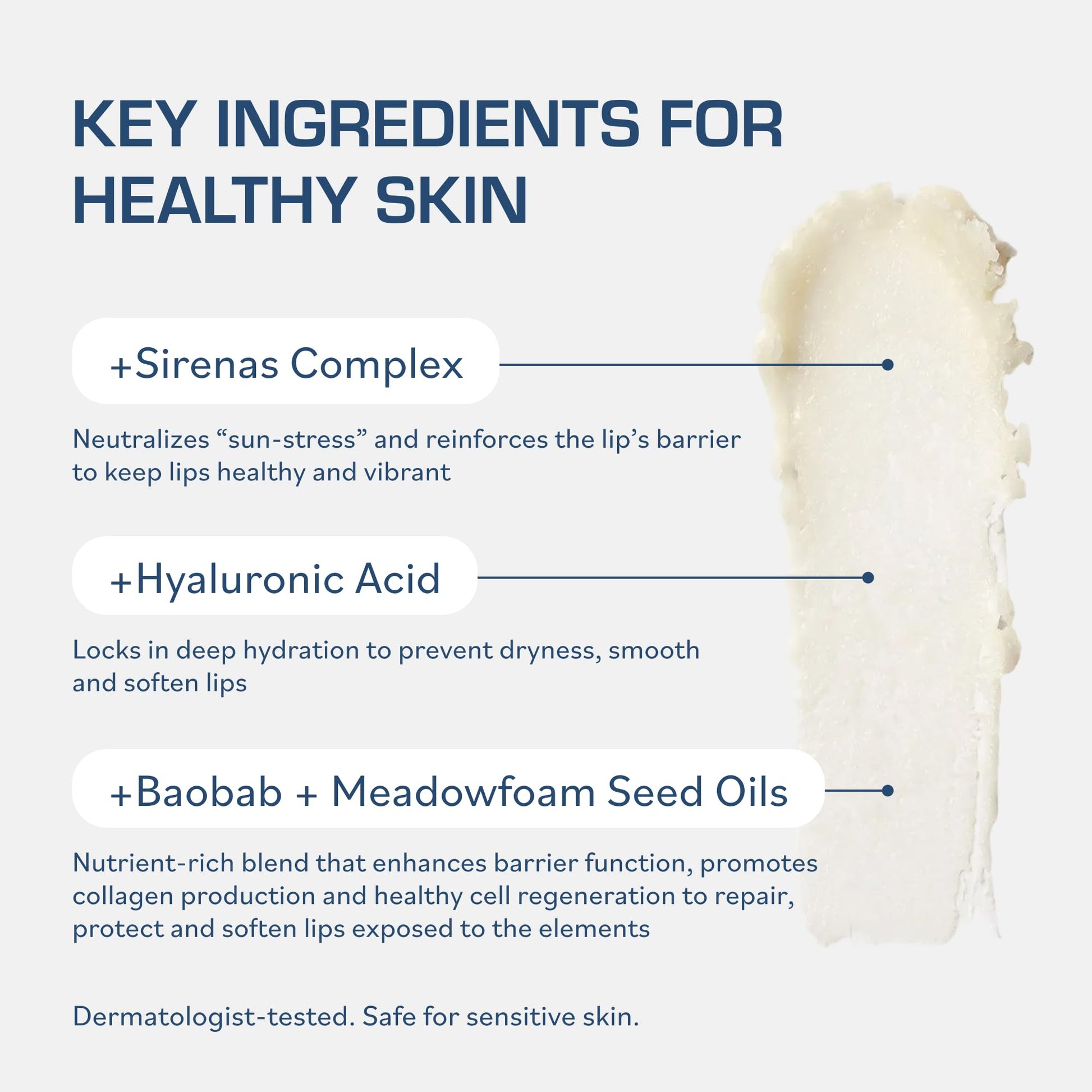 TERNS Everyday Lip Balm | Hyaluronic Acid + Baobab & Meadowfoam Oils, Algae-Powered Sirenas Complex OS, Refreshing Mint, Non-Sticky Cushion Glide, Cruelty-Free TERNS uk supplements