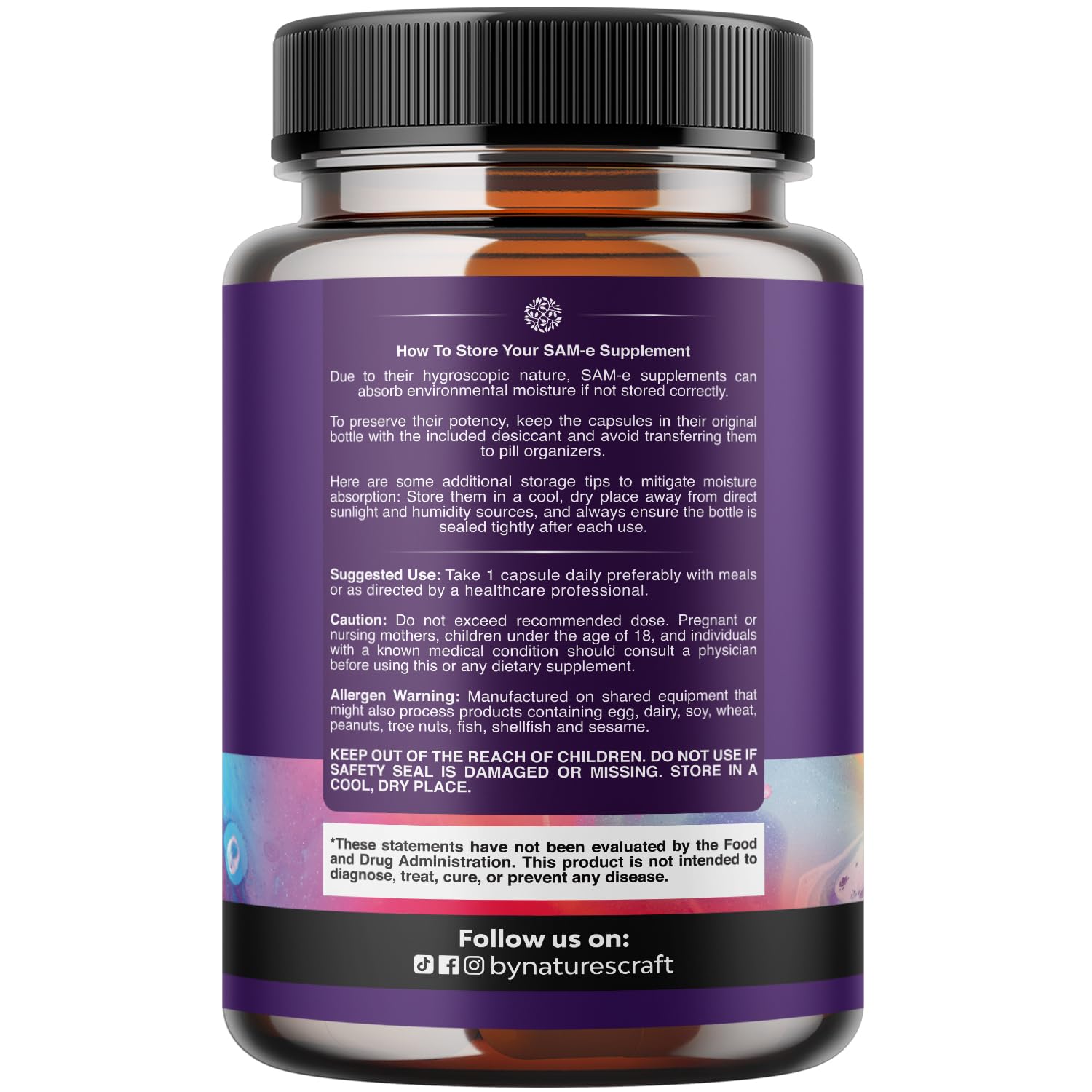Sam-E 200mg Mood Support Supplement - S-Adenosyl Methionine Sam-E Supplement for Natural Relaxing Mood Boost Brain Support and Liver Detox Cleanse - Vegan Non-GMO and Gluten Free - 60 Count Natures Craft uk supplements