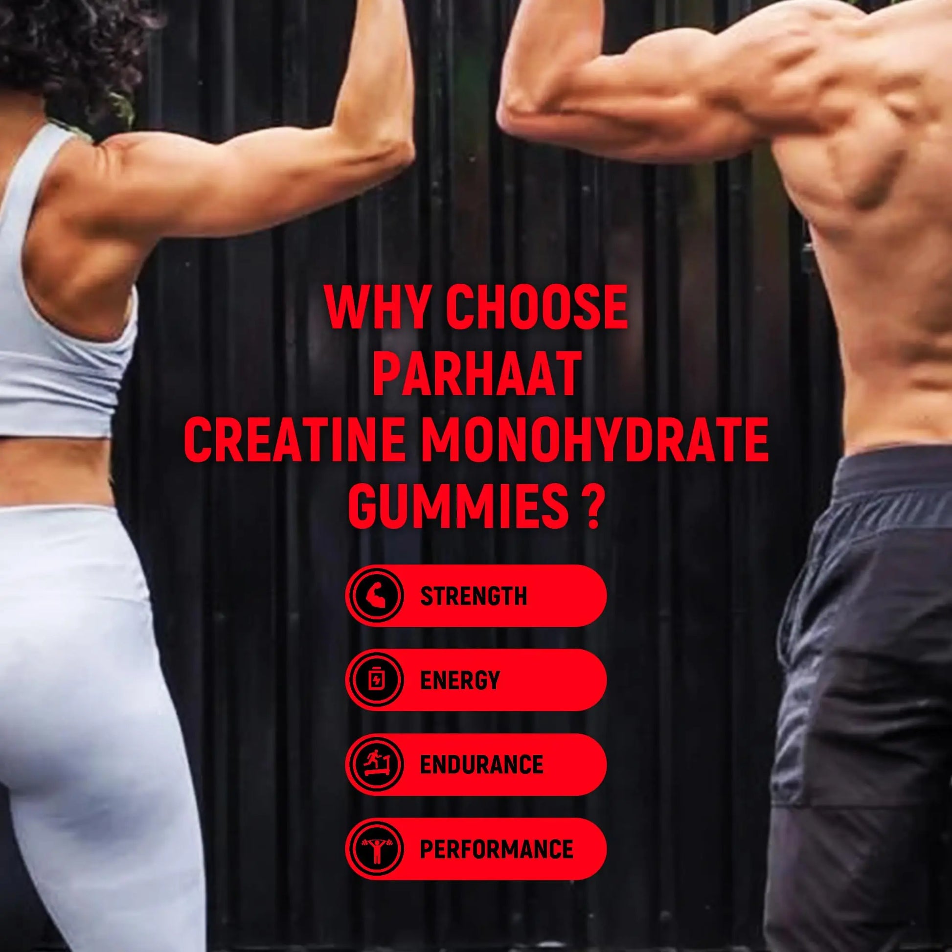 NSF Certified Creatine Gummy - Creatine Monohydrate Gummies 5g for Men & Women - Boost Focus,Strength, and Endurance, Vegan, Gluten-Free, Non-GMO, 2.5 Gram Creatine Parhaat uk supplements