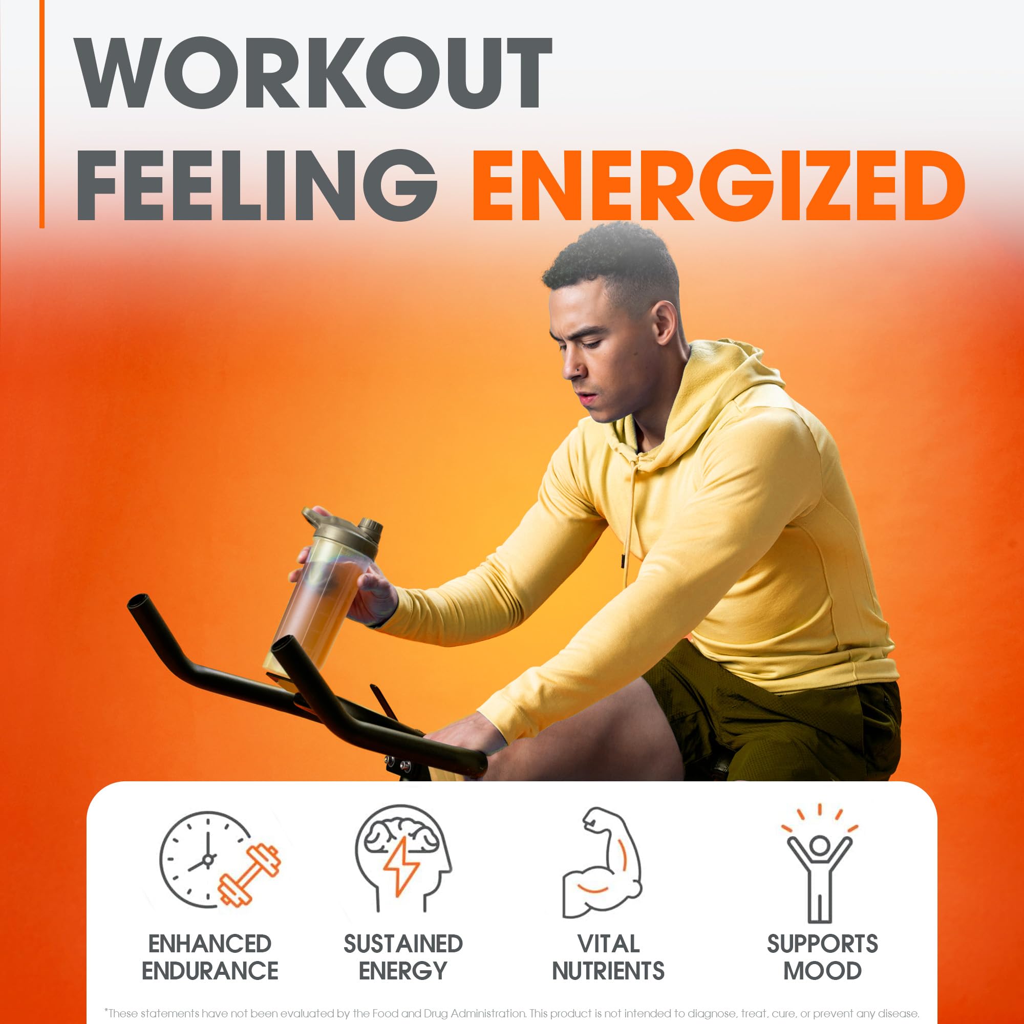 Genius Energized Pre Workout Powder – Caffeine Infused Pre-Workout Booster Supplement with Beta Alanine & Alpha GPC, No Artificial Sweeteners or Dyes - 200mg Caffeine, 20 Servings, Sour Peach Rings The Genius Brand uk supplements