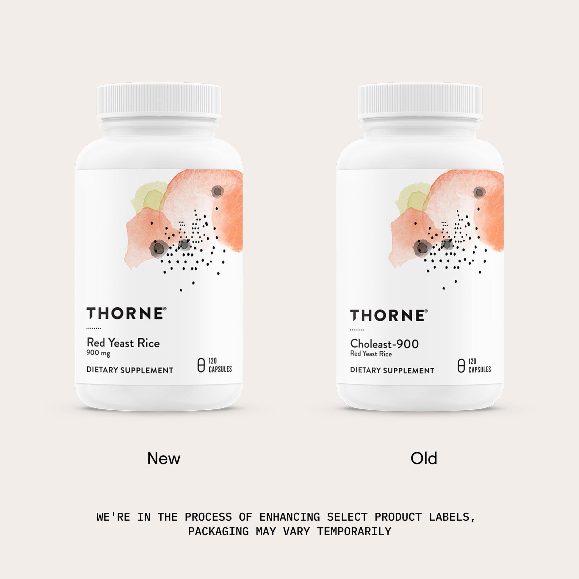 THORNE - Red Yeast Rice (Formerly Choleast-900) - Supports Healthy Cholesterol Levels Already in a Normal Range, Heart Health & Blood Pressure* - Gluten-Free, Dairy-Free - 120 Capsules THORNE uk supplements