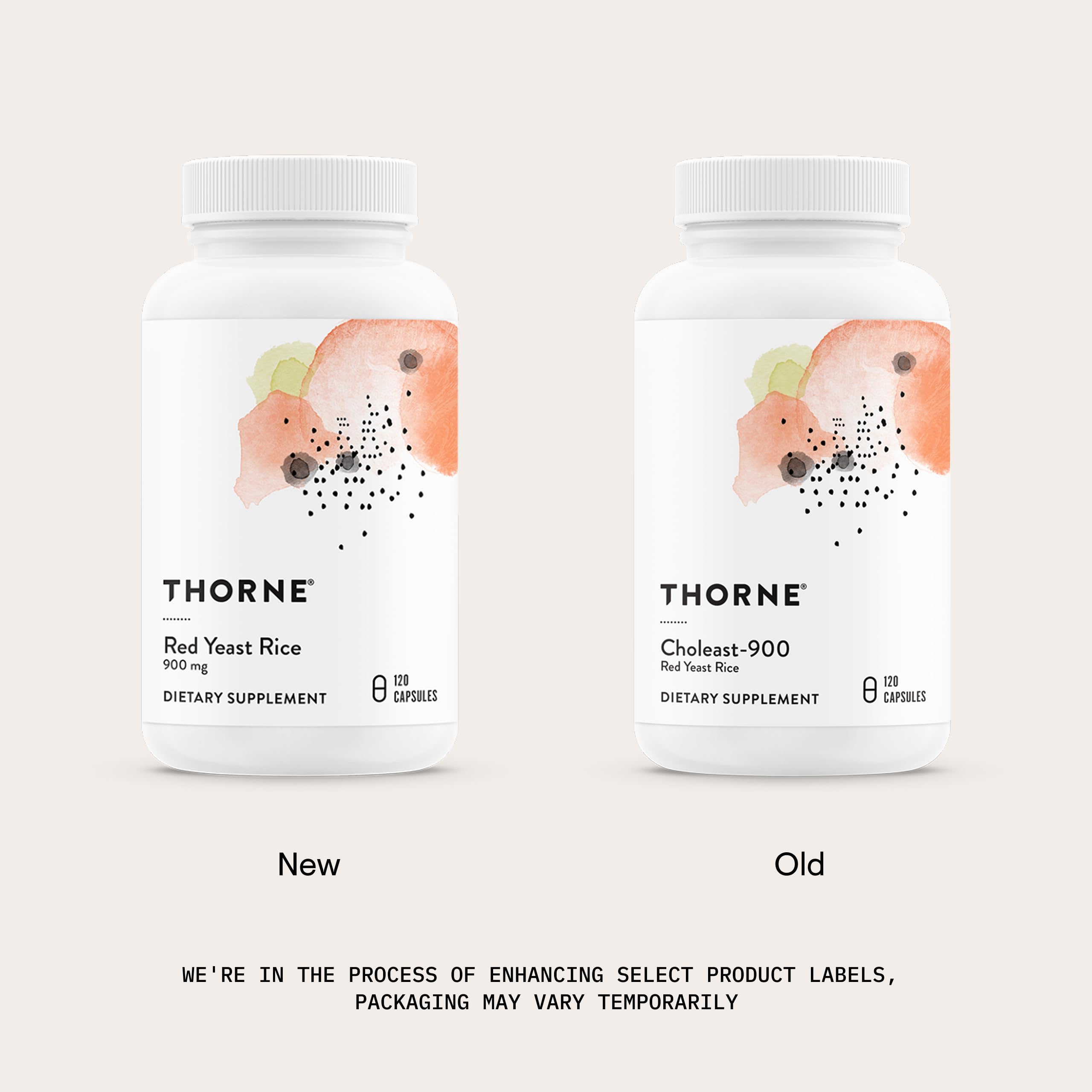 THORNE - Red Yeast Rice (Formerly Choleast-900) - Supports Healthy Cholesterol Levels Already in a Normal Range, Heart Health & Blood Pressure* - Gluten-Free, Dairy-Free - 120 Capsules THORNE uk supplements