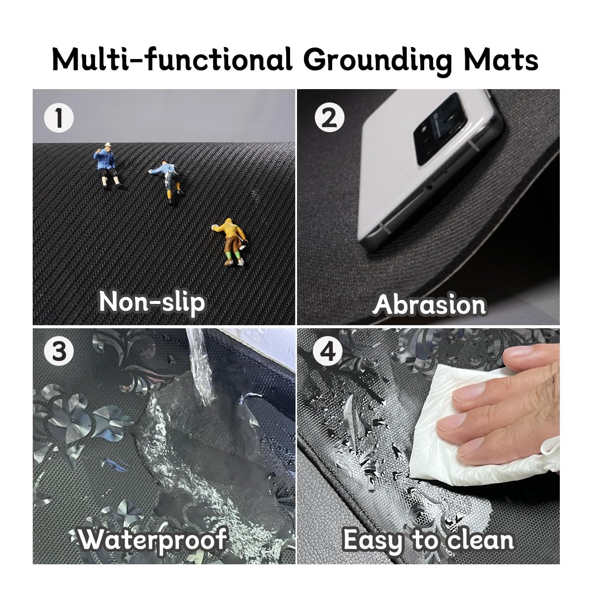 LOSUVERO Grounding Mat for Bed, 33.5x23.5Floral Printed Grounding Pad for Health Therapy, Efficient Sleep LOSUVERO uk supplements