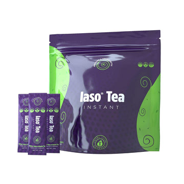 TLC Total Life Changes IASO Natural Detox Instant Herbal Tea - Expiration Date on the Top Total Life Changes uk supplements