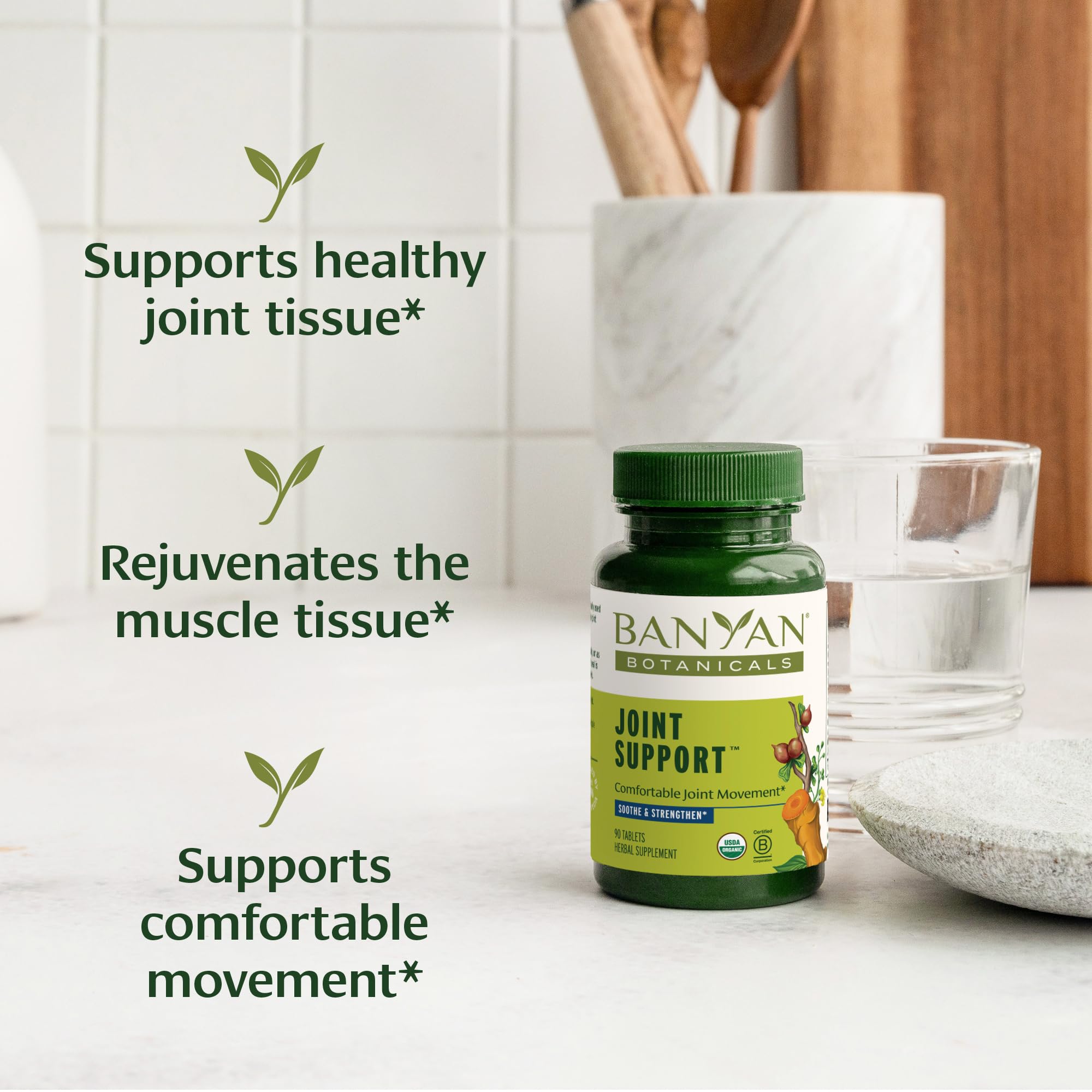 Banyan Botanicals Organic Joint Support–Advanced Mobility & Flexibility Supplement with Boswellia,Guggulu Resin & Turmeric–Natural Lubrication for Cartilage, Bones & Muscles-90 Tablets-USDA Organic Banyan Botanicals uk supplements