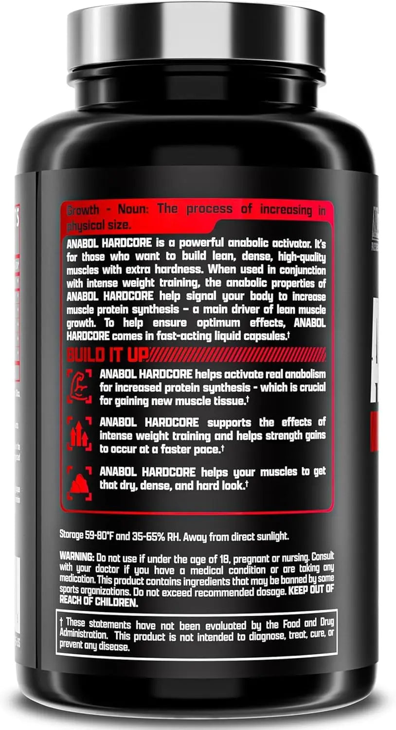 Nutrex Research Anabol Hardcore Anabolic Activator, Muscle Builder and Hardening Agent, 60 Pills Nutrex Research uk supplements