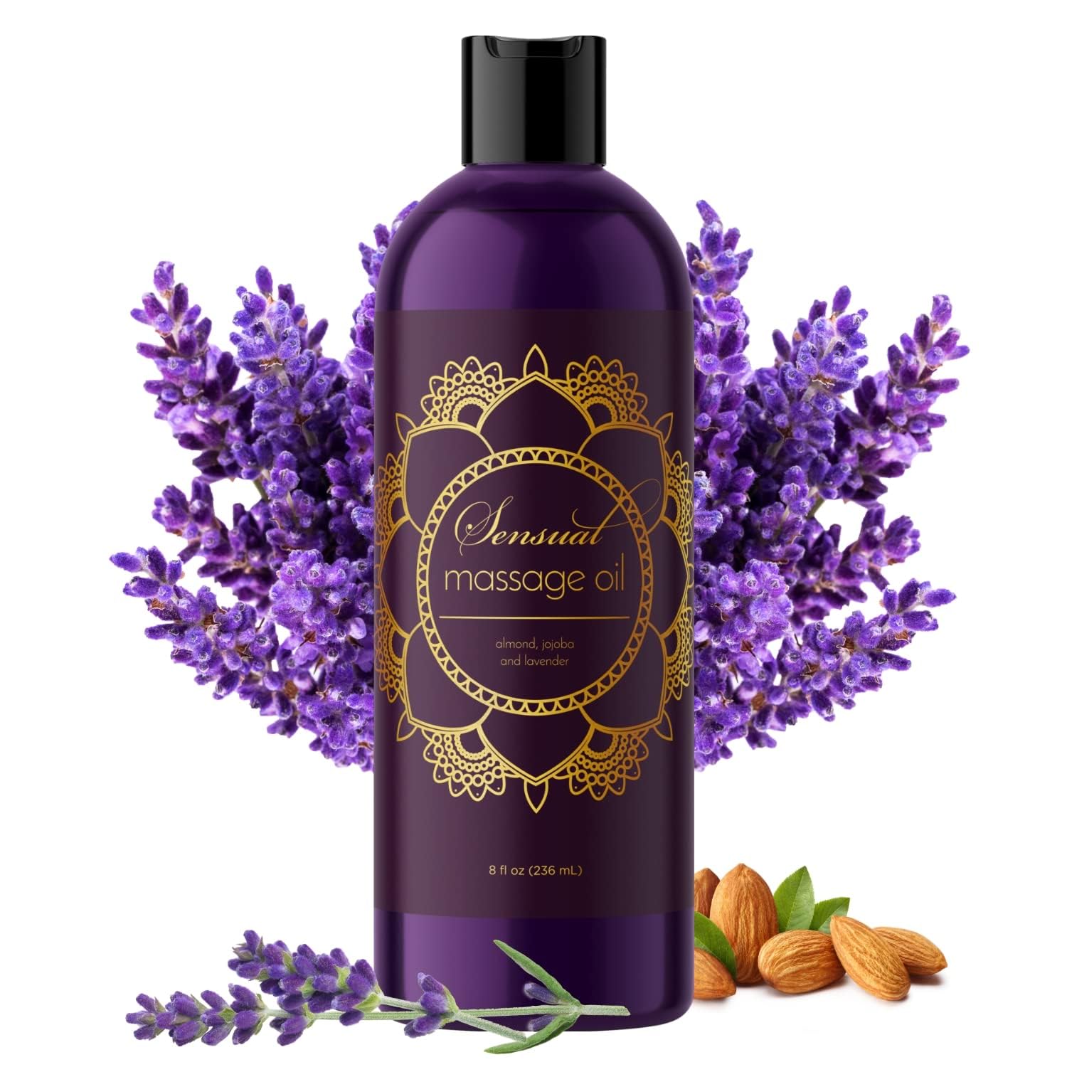 Aromatherapy Sensual Massage Oil for Couples - Relaxing Full Body Massage Oil for Date Maple Holistics uk supplements