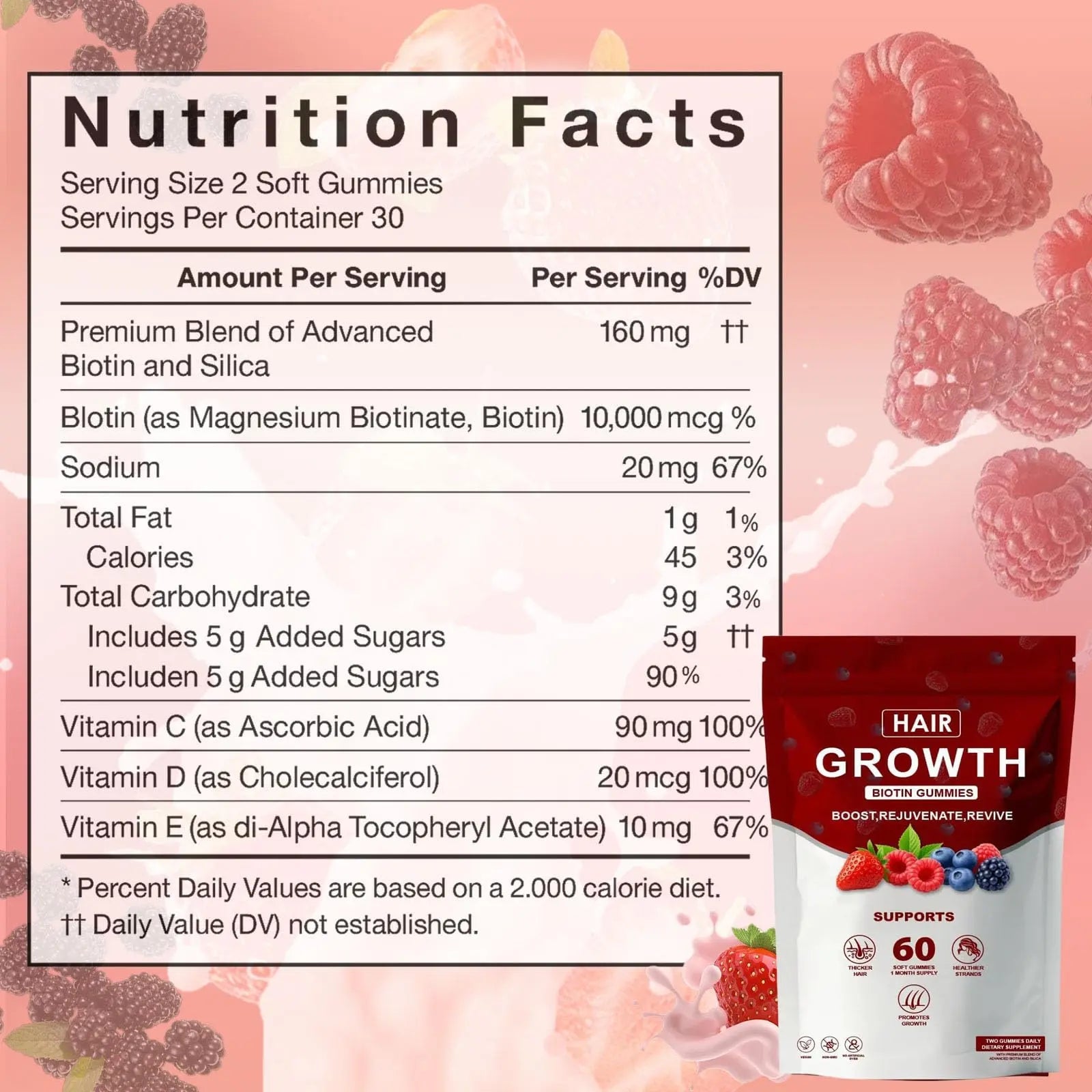 Neonomicon Lumin Hair Growth Gummies – with Biotin, Vitamin C & E, Rosemary, Saw Palmetto – Supports Healthy Hair Growth & Strength Neonomicon uk supplements