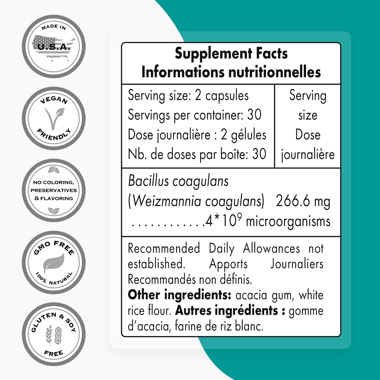 Supersmart - Bacillus Coagulans Probiotic 4 Billion CFU per Day (High Absorption) Supersmart uk supplements