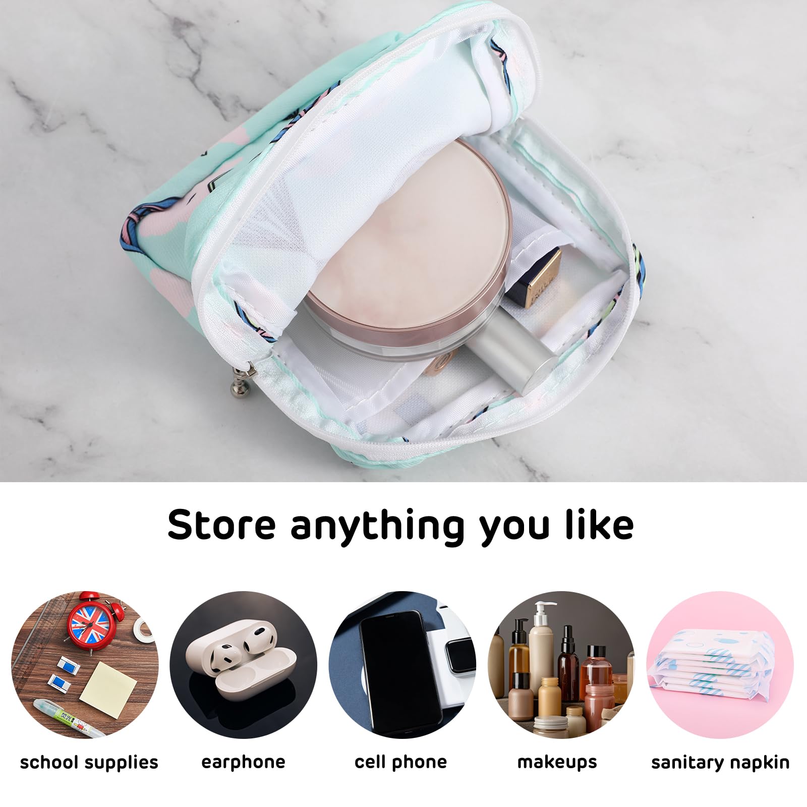 3Pcs Period Bag, Sanitary Pad Storage Bag Samll Period Pouch for Purse Cute Menstrual Period Bag Aster uk supplements