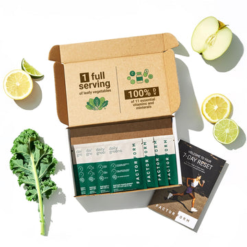 FACTOR FORM Daily Greens Superfood Powder | 5 Functional Blends for Gut Health, Energy & Immunity | Prebiotics, Probiotics, Adaptogens, B Vitamins (7 Servings, Individual Packets) FACTOR FORM uk supplements