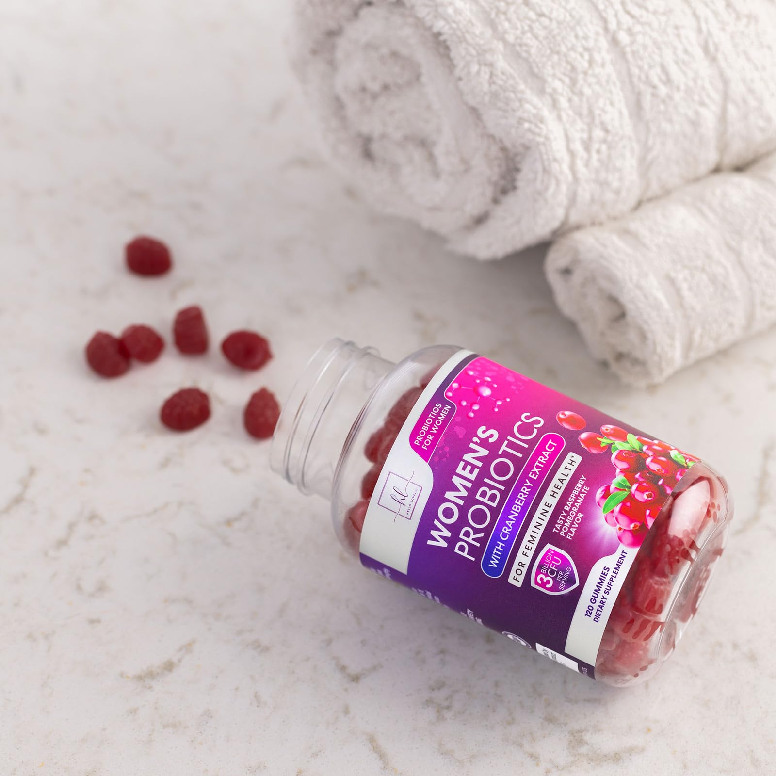 Probiotics for Women + Cranberry - 3 Billion CFU Guaranteed & 6 Vegan Strains for Women's Hello Lovely! uk supplements