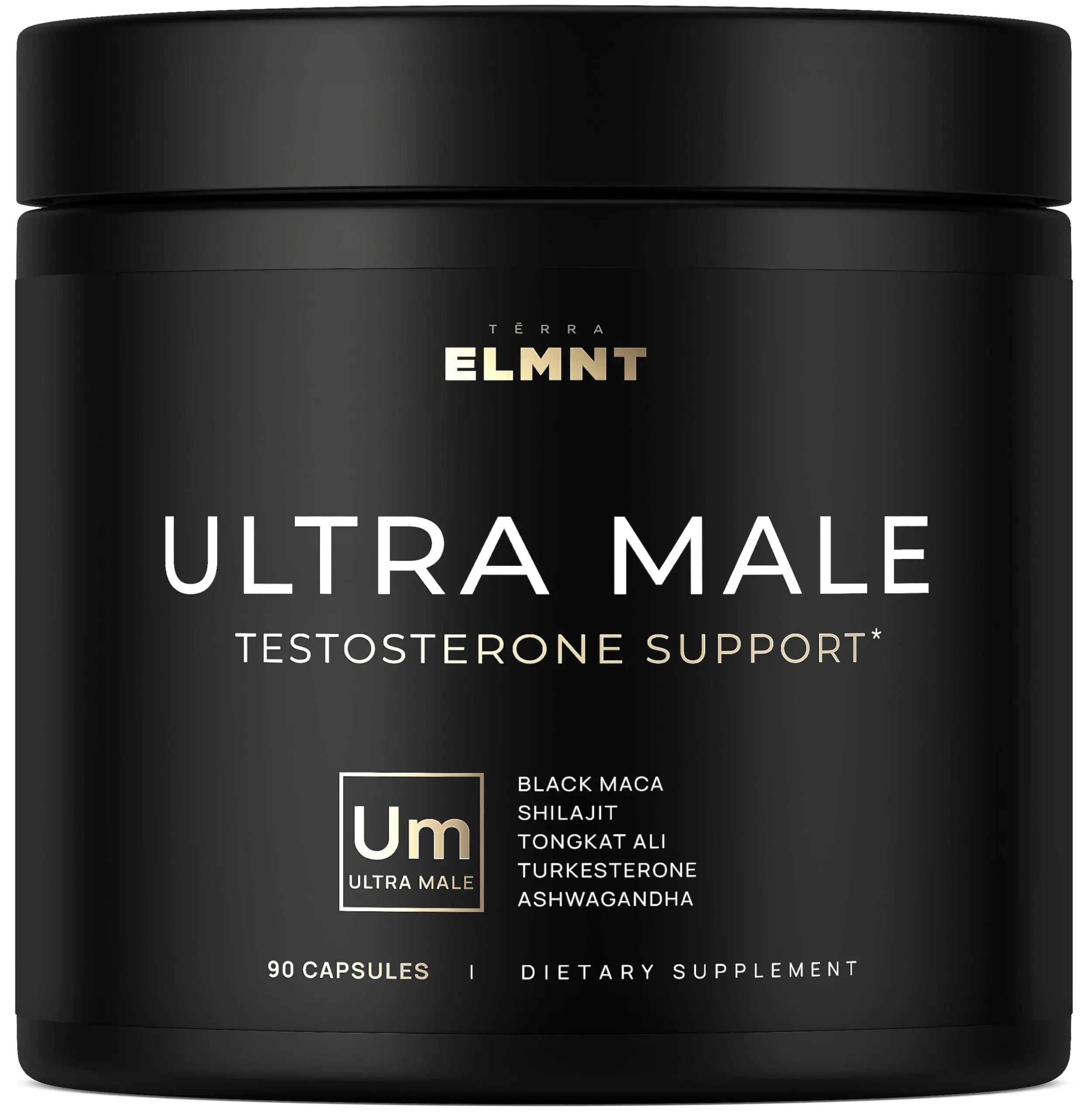 ULTRA MALE® Premium for Men w. 100:1 Shilajit, 40:1 Black Maca, Ashwagandha 25%, Tongkat Ali 10% - Clinical Strength Male Enhancing Supplement for Men Health Libido+ TERRA ELMNT uk supplements