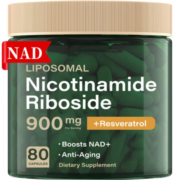 HHerbionix NAD Resveratrol Supplement Plus Extra Strength, Nicotinamide Riboside NR 900mg for Women & Men, NAD Supplement NMN Alternative– Liposomal Formula for Energy, Anti-Aging HHerbionix uk supplements