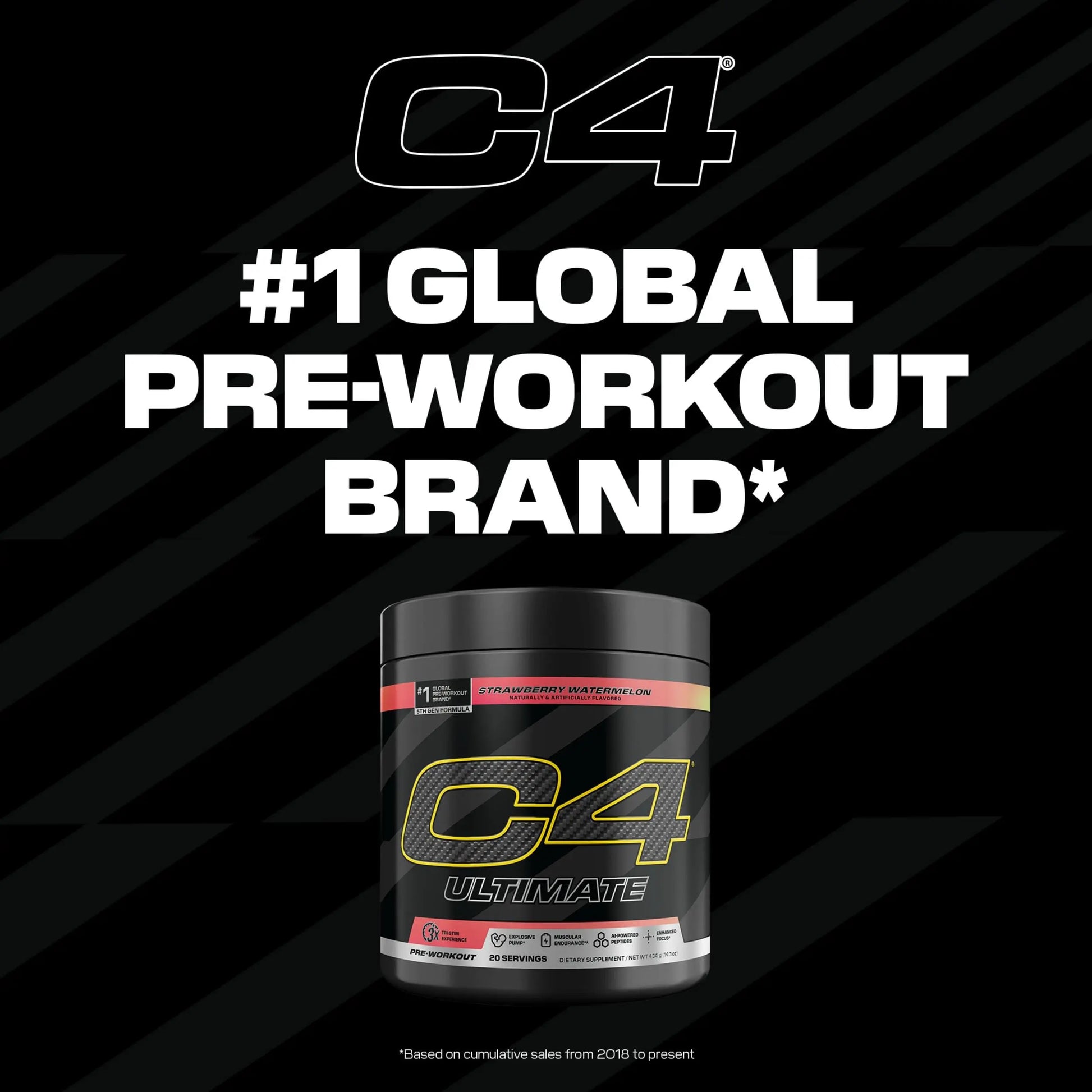 C4 Ultimate Pre Workout Powder Watermelon - Sugar Free Preworkout Energy Supplement for Men & Women - 300mg Caffeine + 3.2g Beta Alanine C4 uk supplements