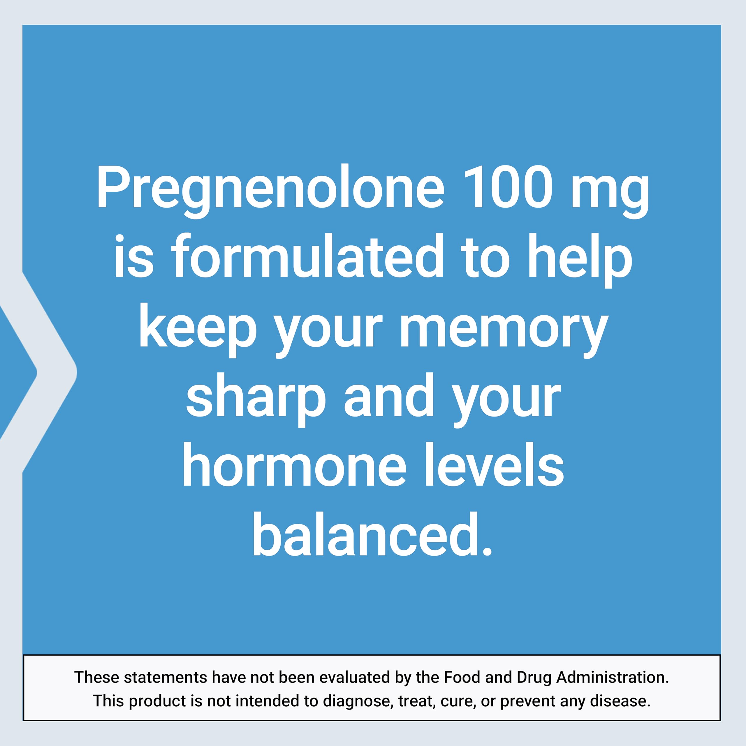 Life Extension Pregnenolone - Hormone Balance Supplement for Healthy Hormone Levels, 100 mg - Hormone Balance, Memory, Focus, Cognitive Health - Gluten-Free, Non-GMO, 100 Capsules Life Extension uk supplements