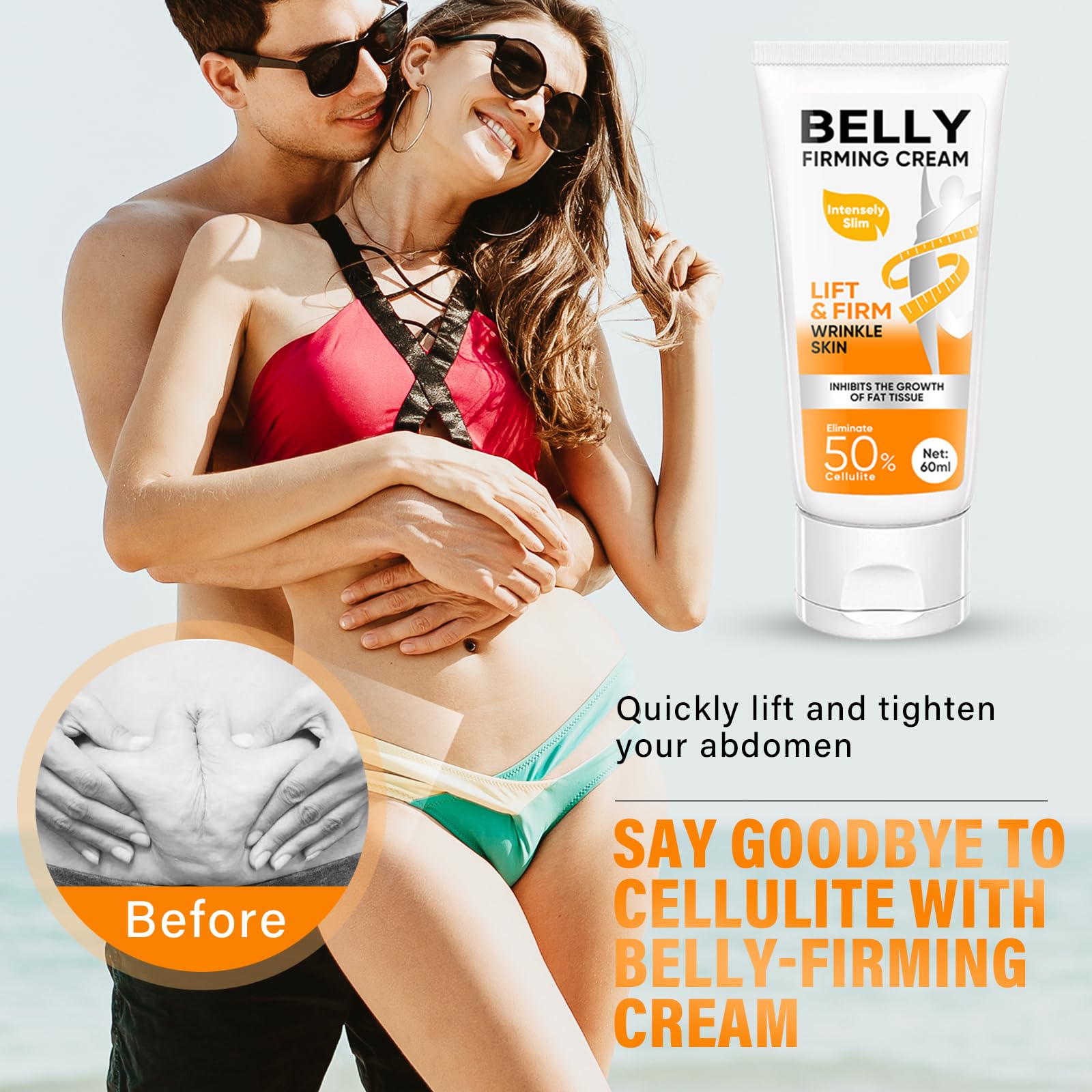 B Flat Belly Firming Cream, Skin Tightening & Cellulite Cream, Moisturizing Firming Lotion Weeping Willow Oil Co uk supplements