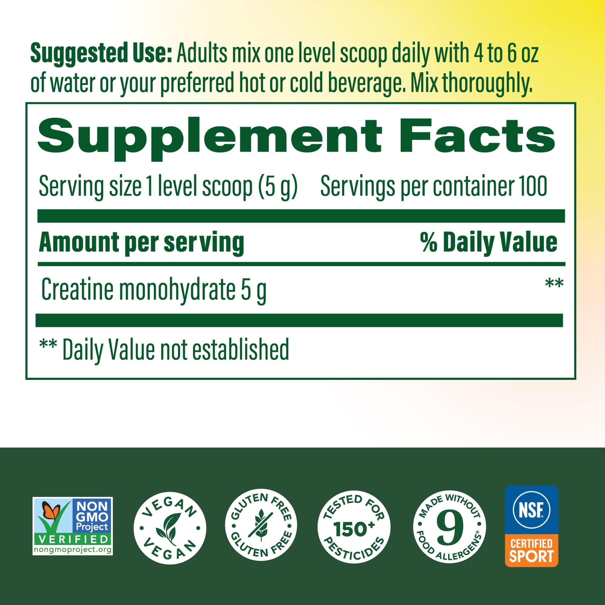 MegaFood Micronized Creatine Monohydrate Powder - Unflavored Post & Pre Workout Powder for Men & Women - Cognitive & Exercise Performance Support MegaFood uk supplements