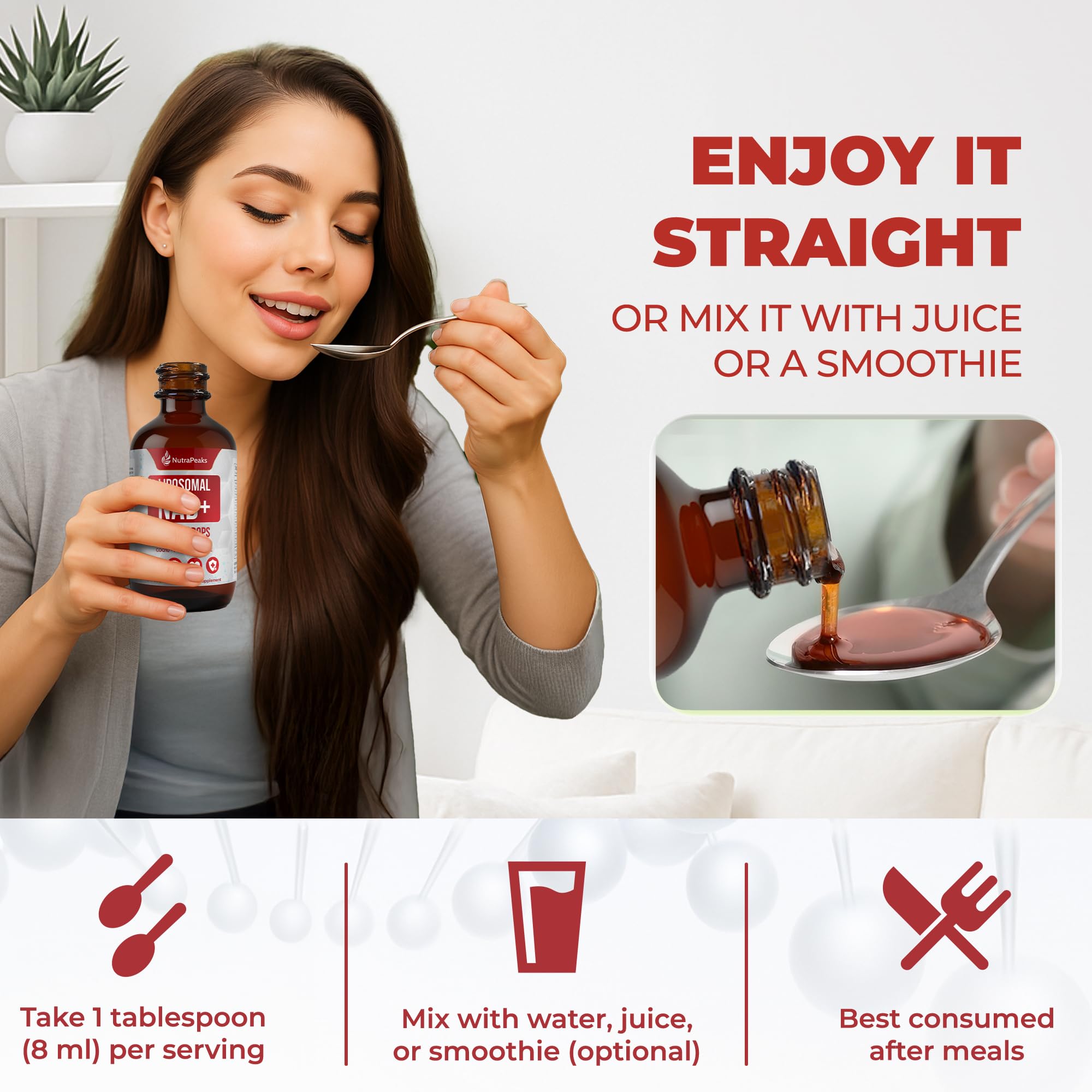 NutraPeaks NAD+ Supplement Liquid - NAD+ Supplement 1000mg, NAD+ Nicotinamide Riboside Resveratrol Supplements with PQQ, NAD+ Berry Flavor Sticks for Anti-Aging, Energy, Focus NutraPeaks uk supplements