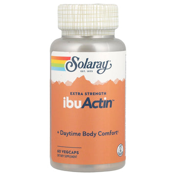 SOLARAY Ibuactin - Turmeric and Ginger Supplement for Men and Women, Body Comfort Supplement, Turmeric & Ginger Capsules - 60 Count VegCaps SOLARAY uk supplements