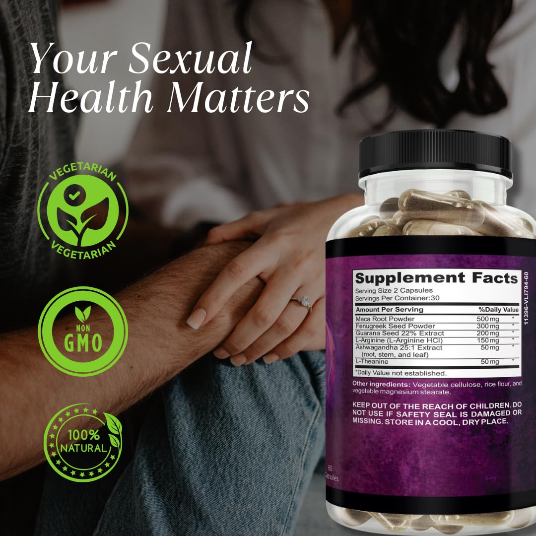Waòm Wellness Crave – Women’s Desire Booster with Maca, Ashwagandha & L-Theanine – Natural Energy, Mood & Hormone Balance Support – 60 Vegan Capsules Waòm Wellness uk supplements
