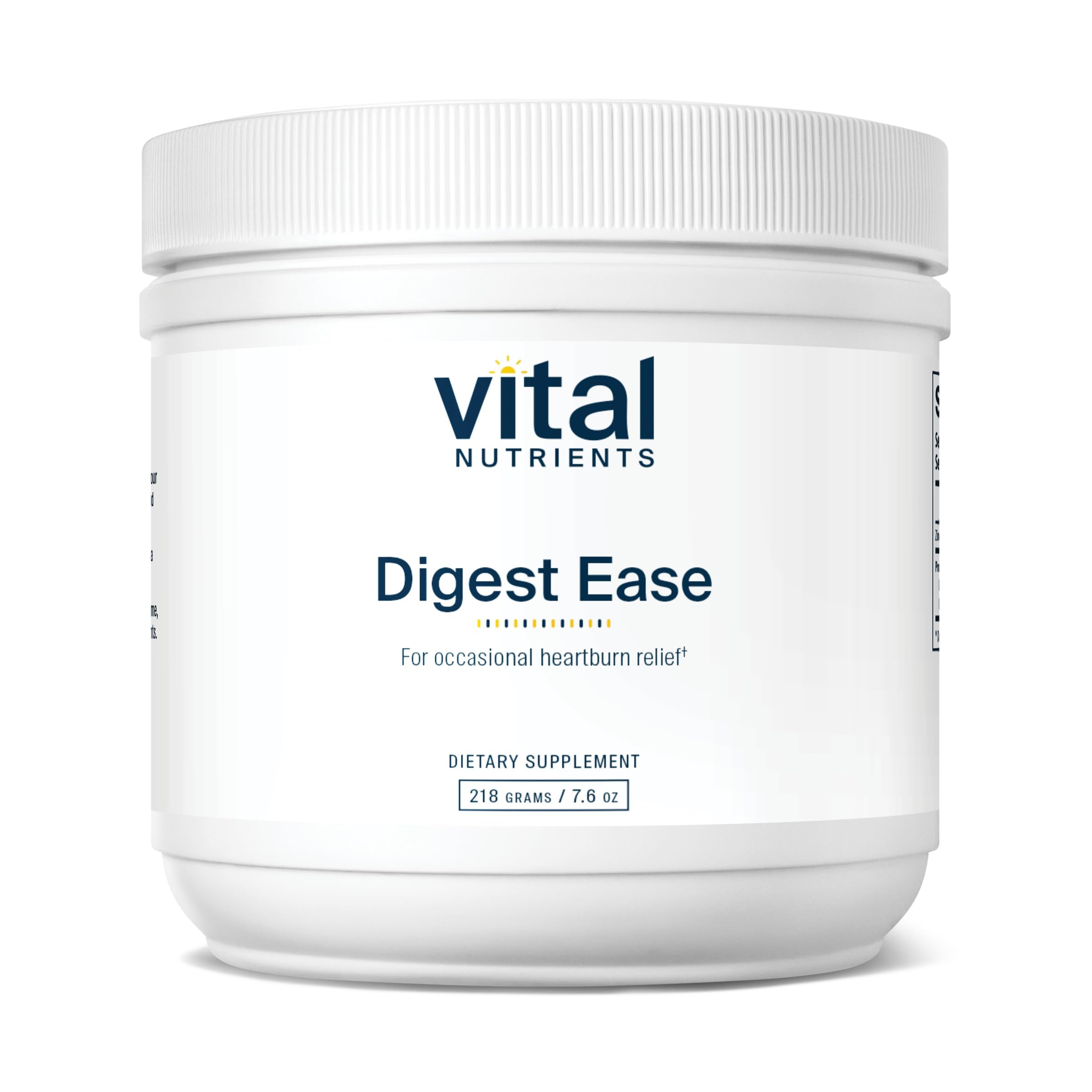 Vital Nutrients Digest Ease (Formerly Heartburn Tx) - Occasional Heartburn & Indigestion Relief - Supports Healthy GI Function & Helps Soothe GI Tract - Gluten, Dairy, Soy Free - Non-GMO - 50 Servings Vital Nutrients uk supplements