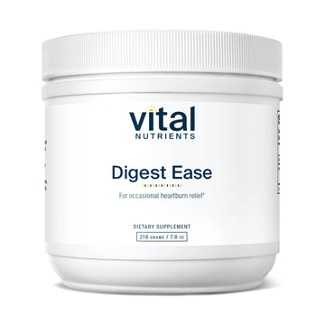 Vital Nutrients Digest Ease (Formerly Heartburn Tx) - Occasional Heartburn & Indigestion Relief - Supports Healthy GI Function & Helps Soothe GI Tract - Gluten, Dairy, Soy Free - Non-GMO - 50 Servings Vital Nutrients uk supplements