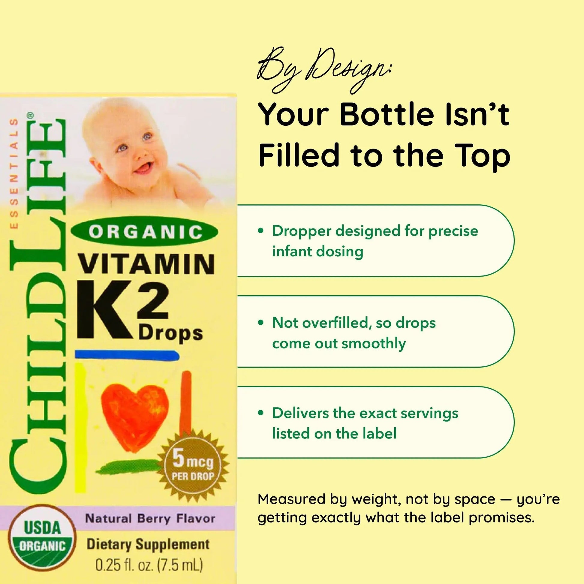 CHILDLIFE Essentials Organic Vitamin K2 Drops - Infant Toddler Baby Vitamin K, K2 Supplement, Vitamin K2 MK7, Liquid K2, Vitamin K Drops CHILDLIFE ESSENTIALS uk supplements