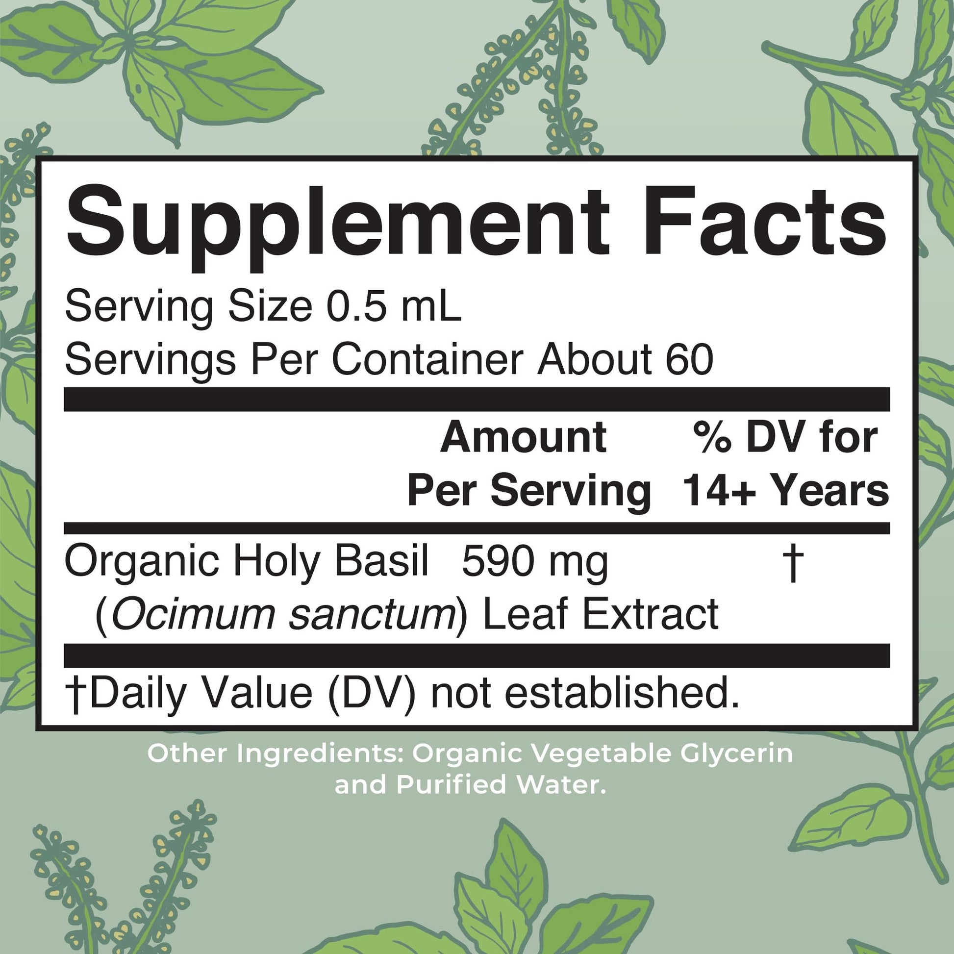 MaryRuth Organics Holy Basil Sugar Free | Tulsi Holy Basil Herbal Liquid Drops | Antioxidant | Cognitive Function | Digestive Support | Energy Levels | Vegan | Non-GMO | 1 Fl Oz MARYRUTH'S uk supplements