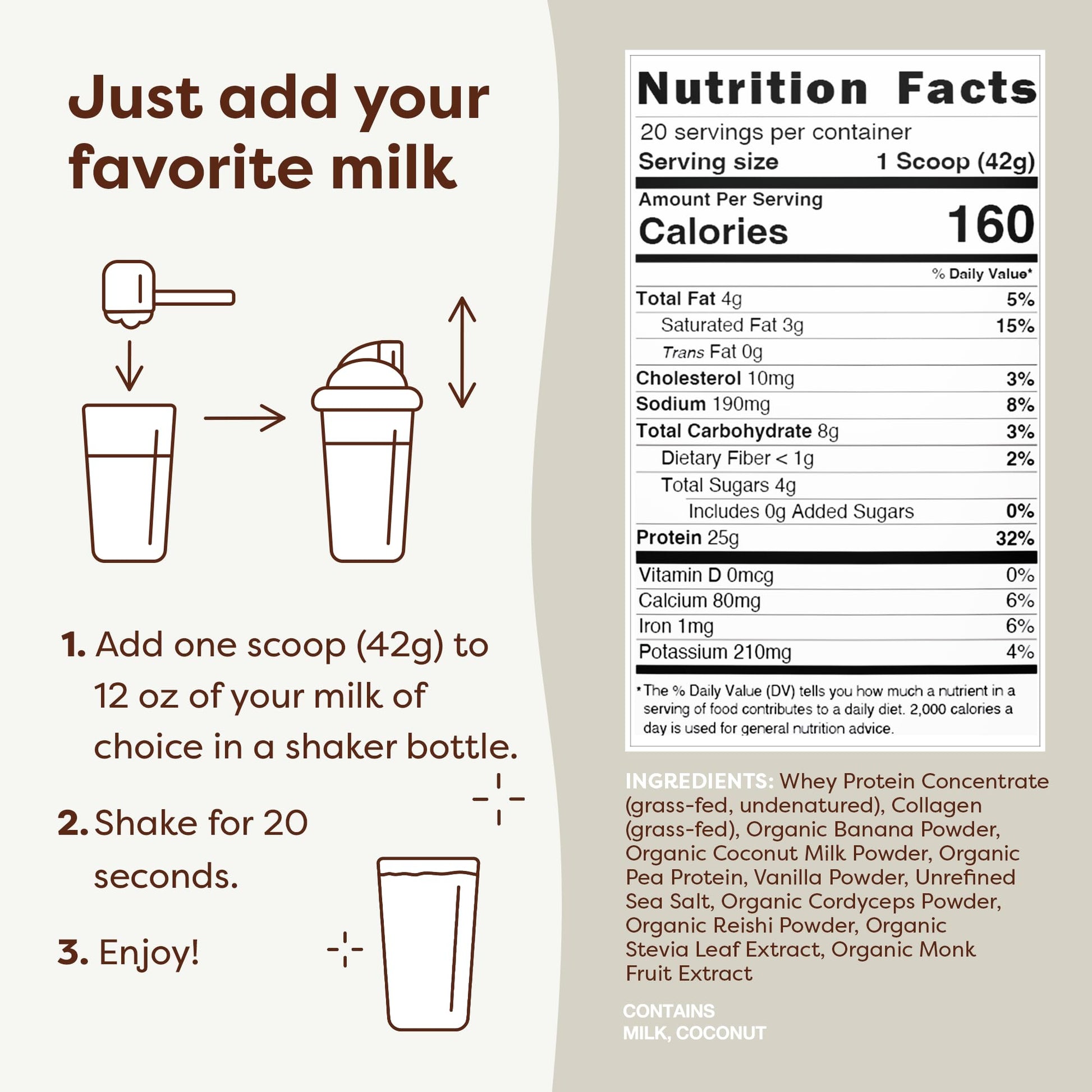 FlavCity Protein Powder Smoothie, Vanilla - 100% Grass-Fed Whey Protein FlavCity uk supplements